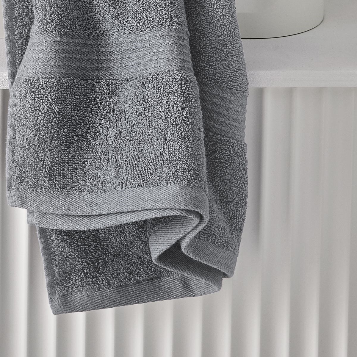 Solid color cotton bath towel TODAY LINGE DE MAISON Grey