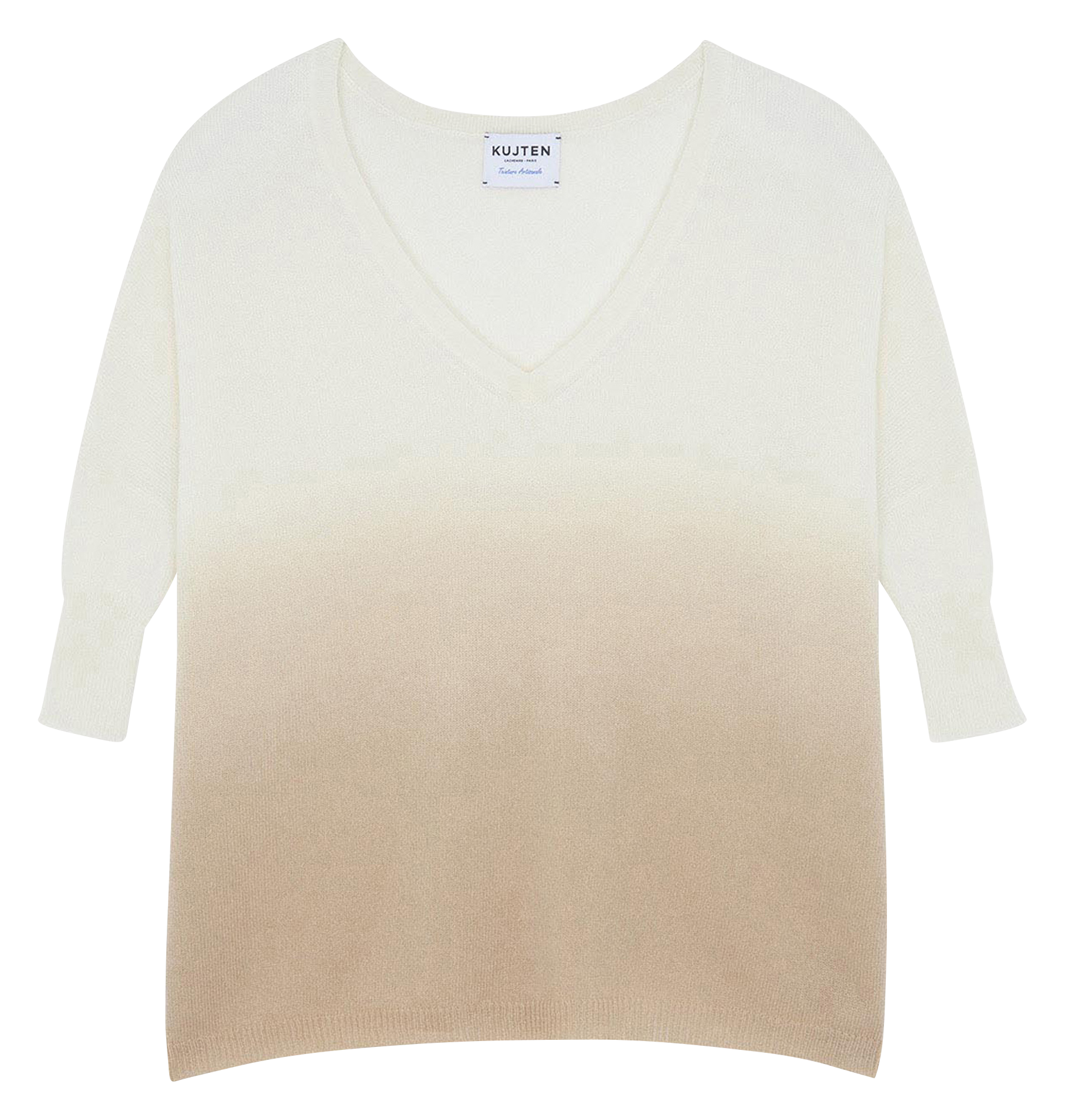 Pull oversize en cachemire  Beige