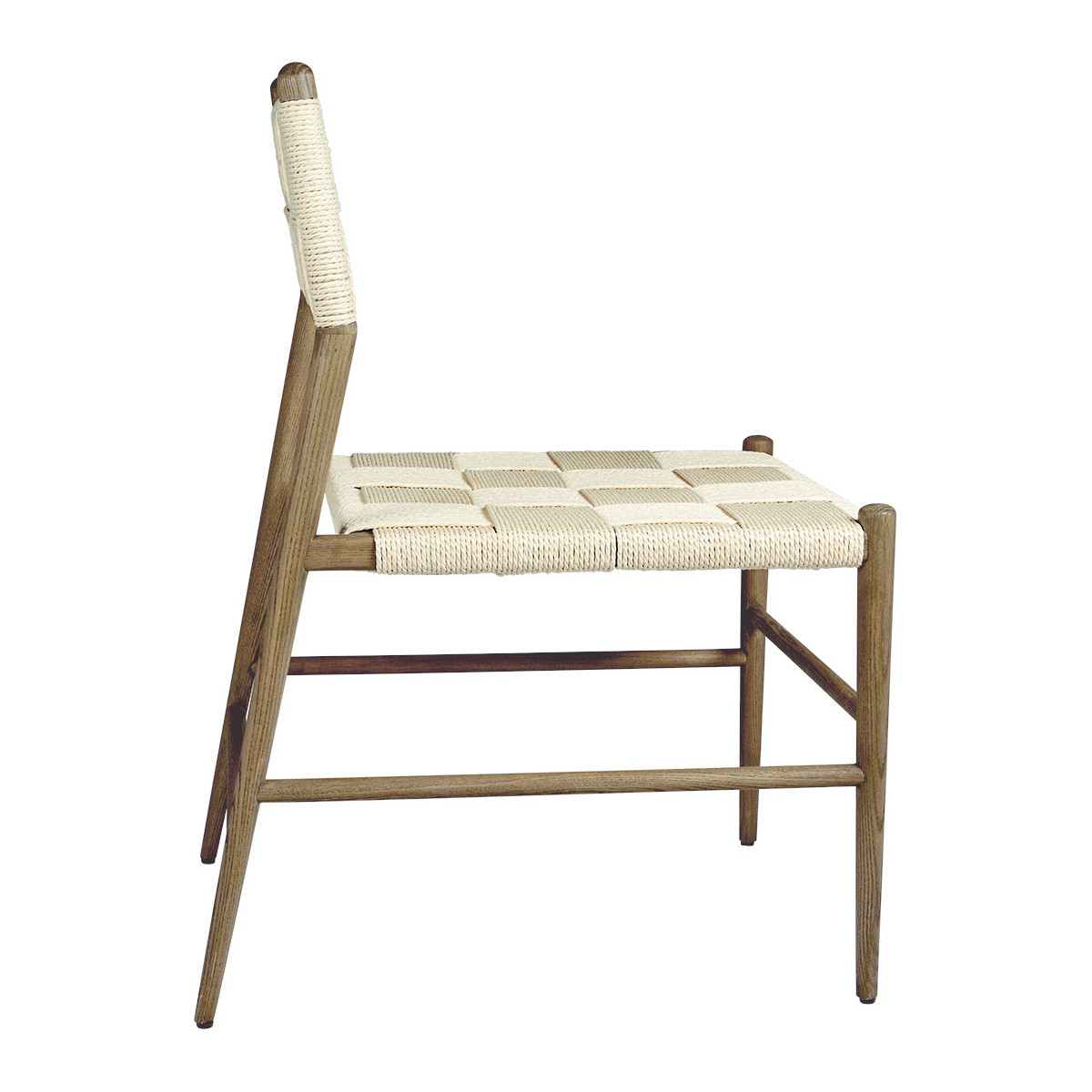 Chaise BLANC D'IVOIRE Marron