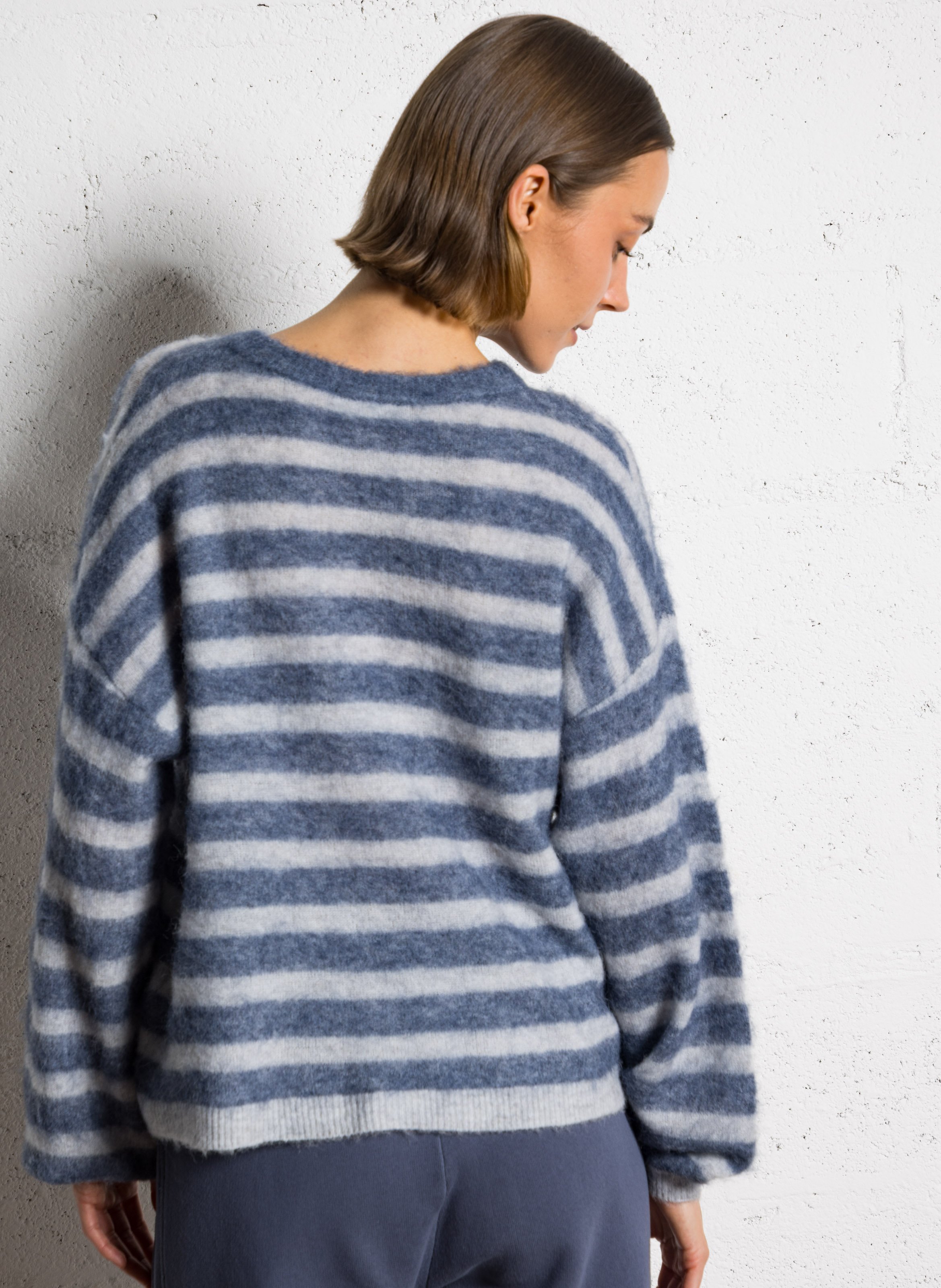 Gerader Pullover aus Alpakamischung AMERICAN VINTAGE Grau