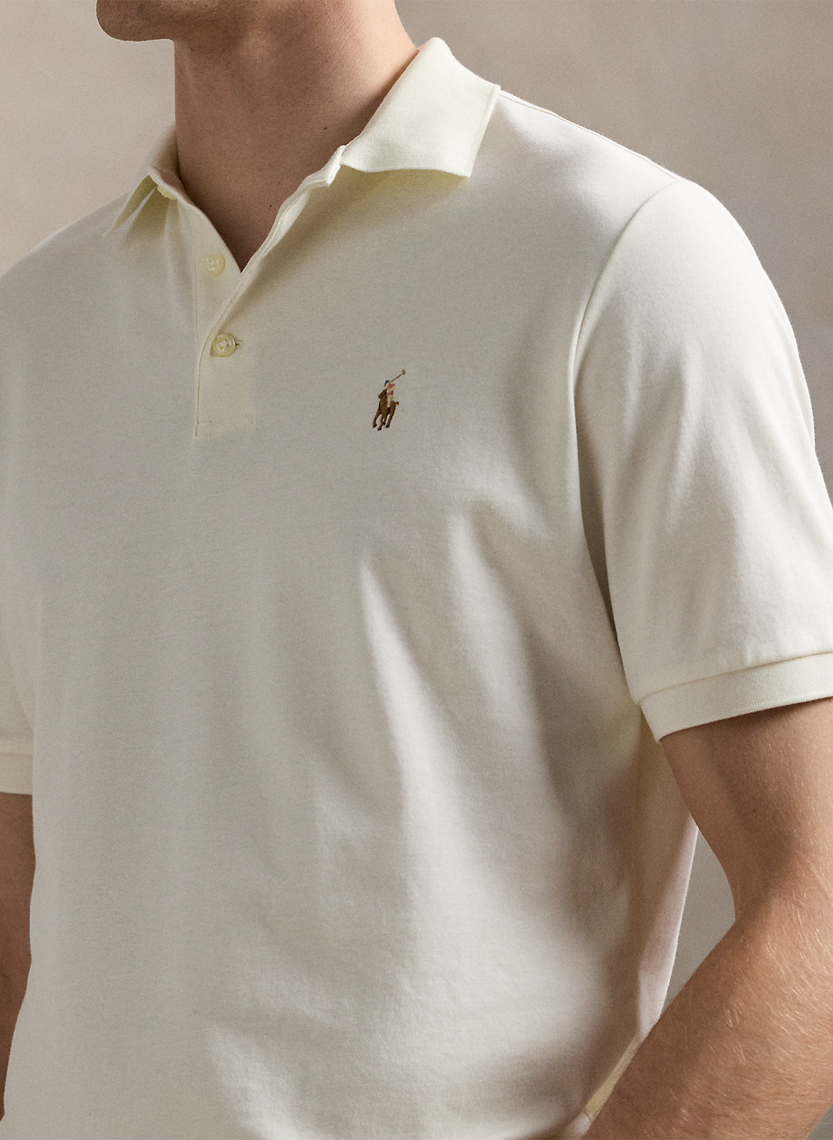 Polo slim-fit en coton POLO RALPH LAUREN Beige