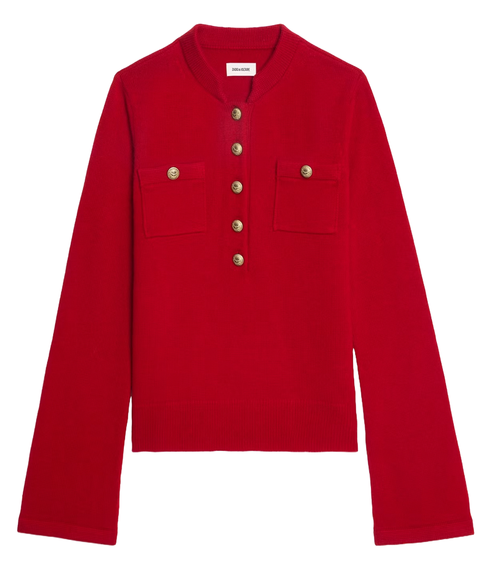 Maglione dritto in misto lana ZADIG&VOLTAIRE Rosso