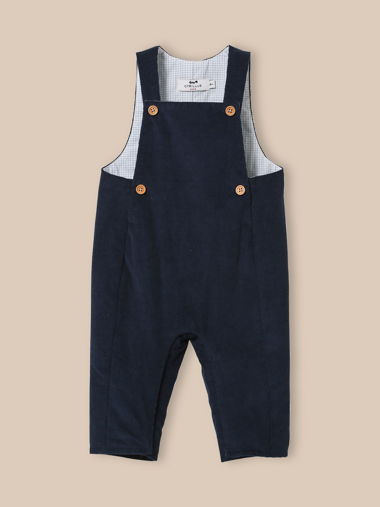 Quilted velvet overalls CYRILLUS