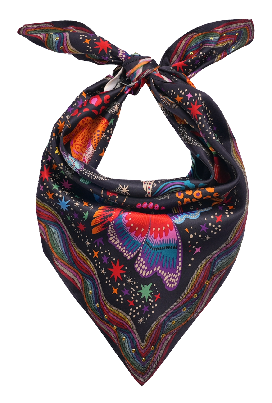 Foulard imprimé  WILD Noir