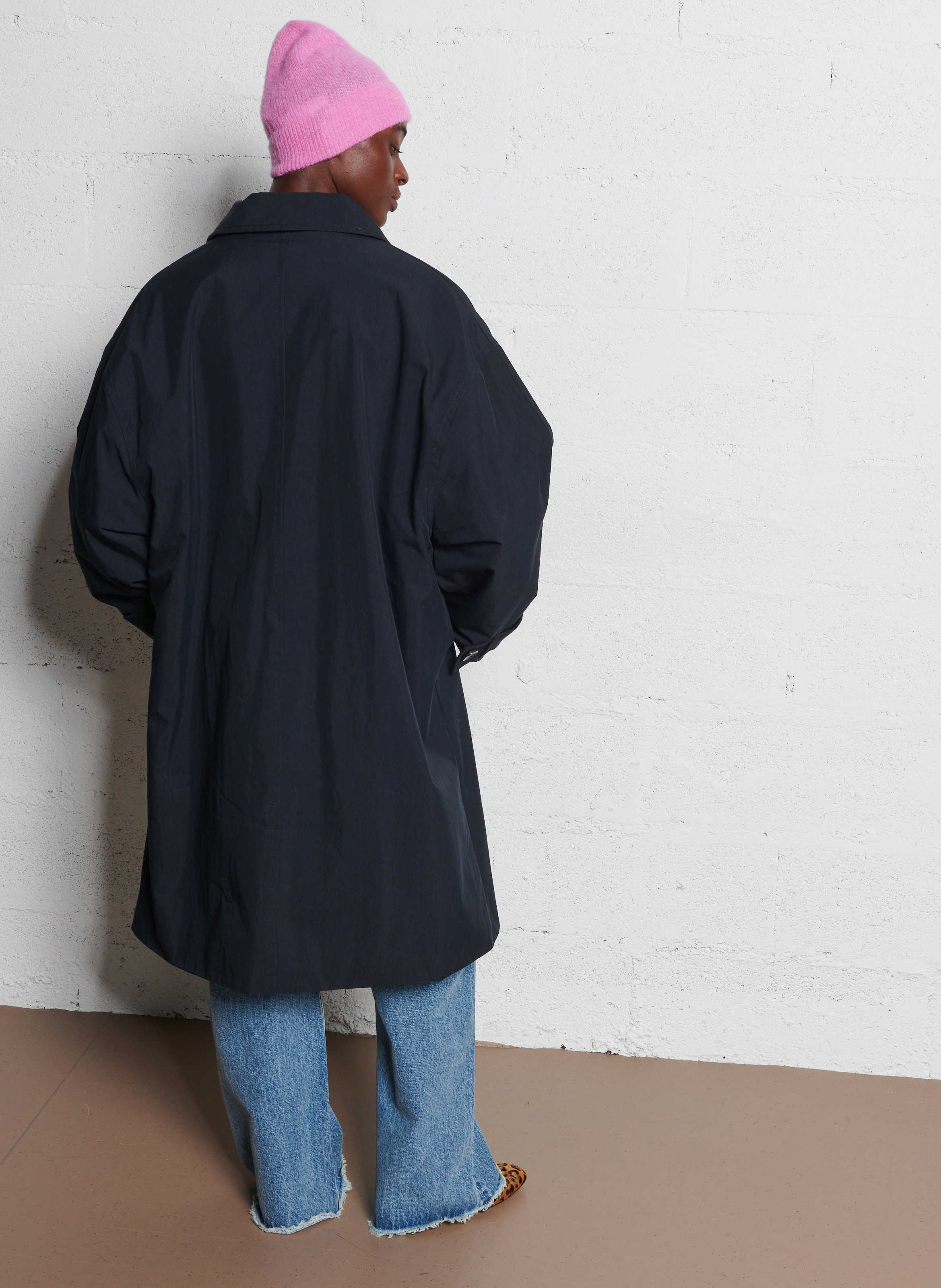 Trench oversize en coton mélangé BELLEROSE Bleu