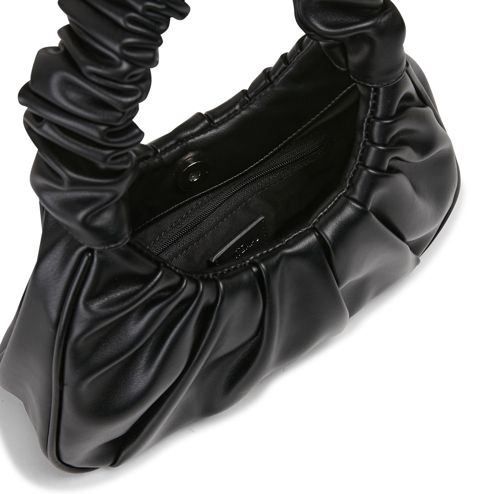 Pleated shoulder bag AU PRINTEMPS PARIS Black