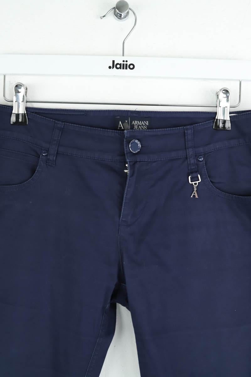Cotton chinos ARMANI - SECONDE MAIN Blue