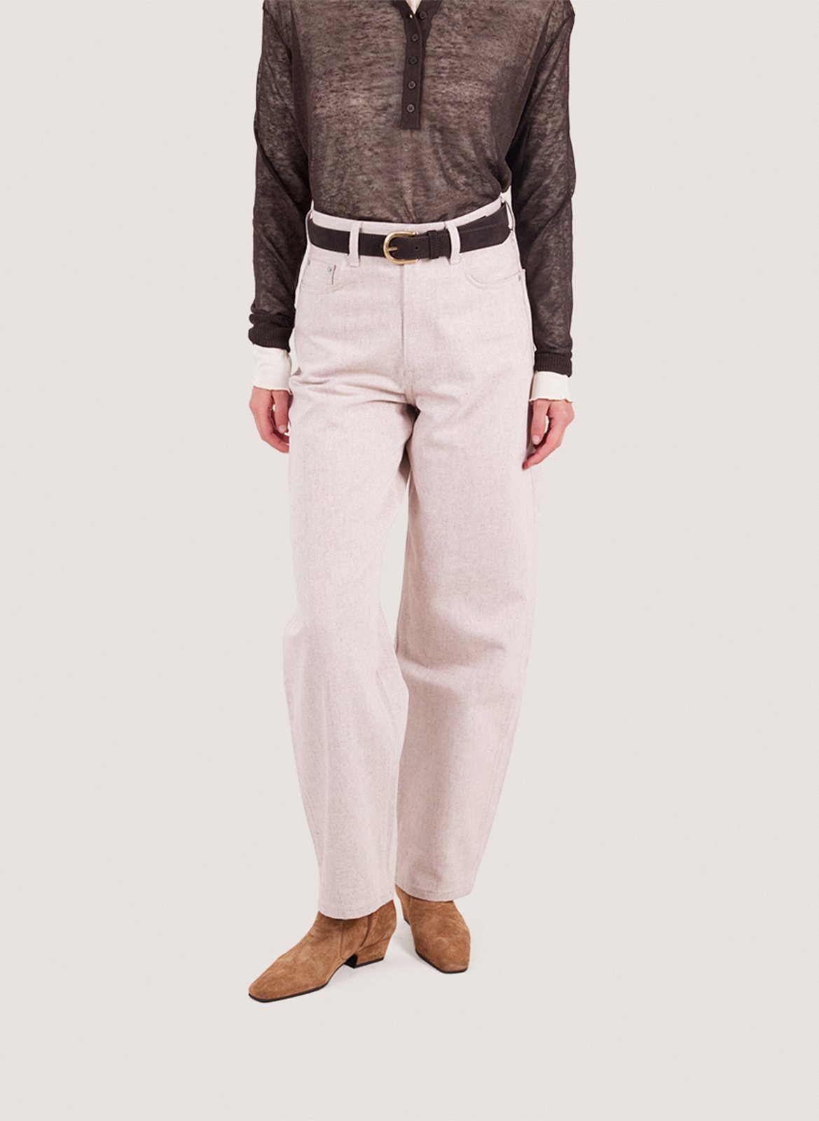 Bianca leather ankle boots JONAK Brown