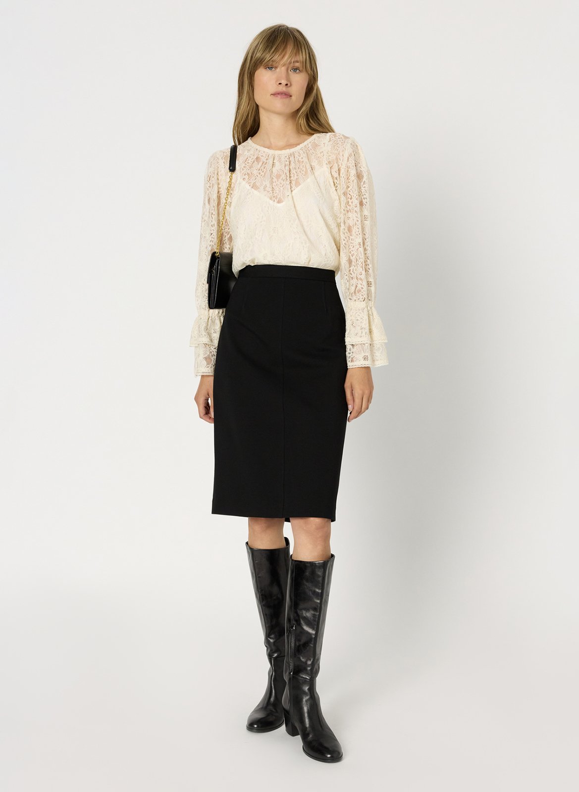 Jupe midi crayon GERARD DAREL Noir