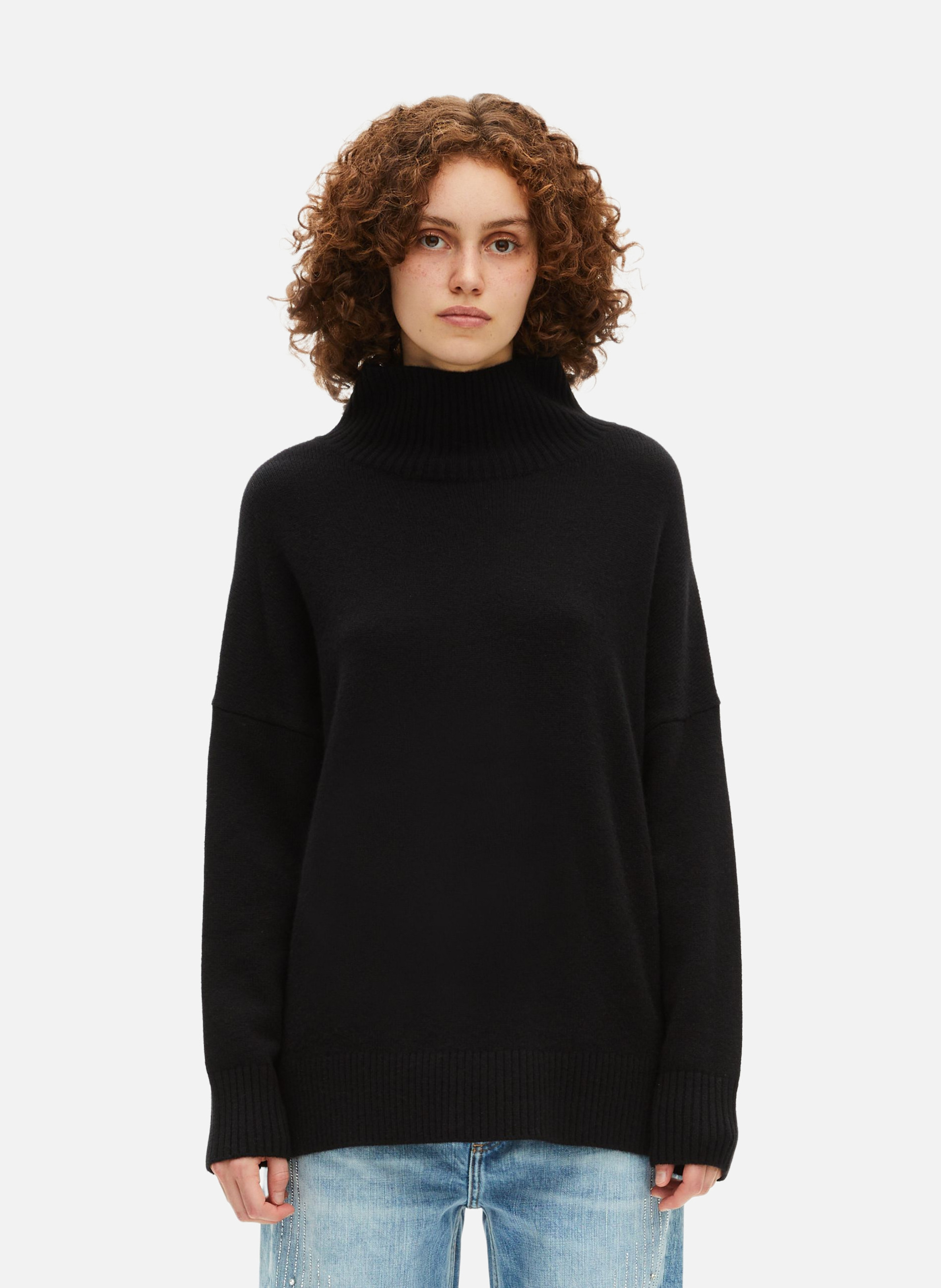 Cashmere high-neck sweater THE KOOPLES Black