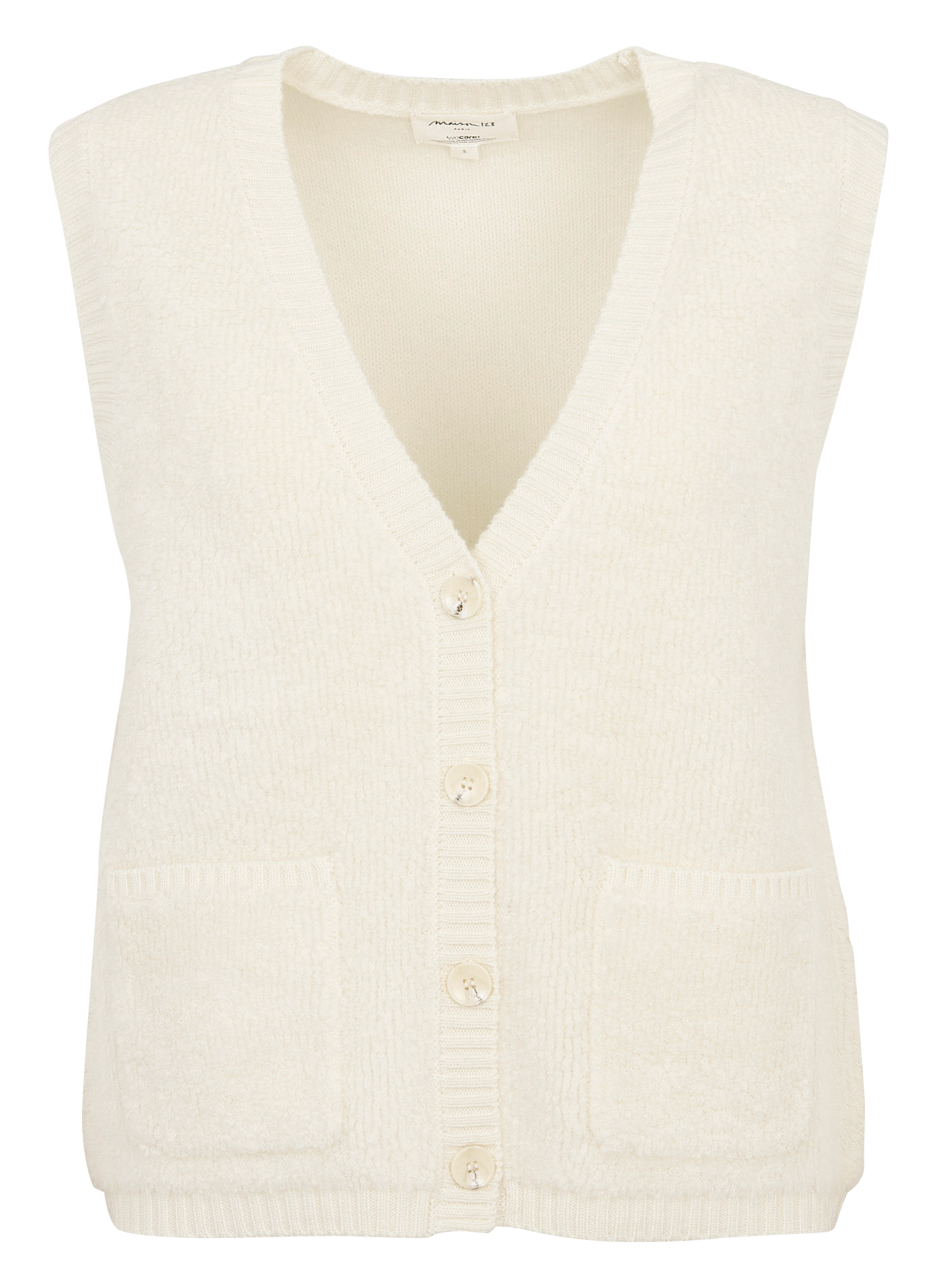 Svenland V-neck wool cardigan MAISON 123 White