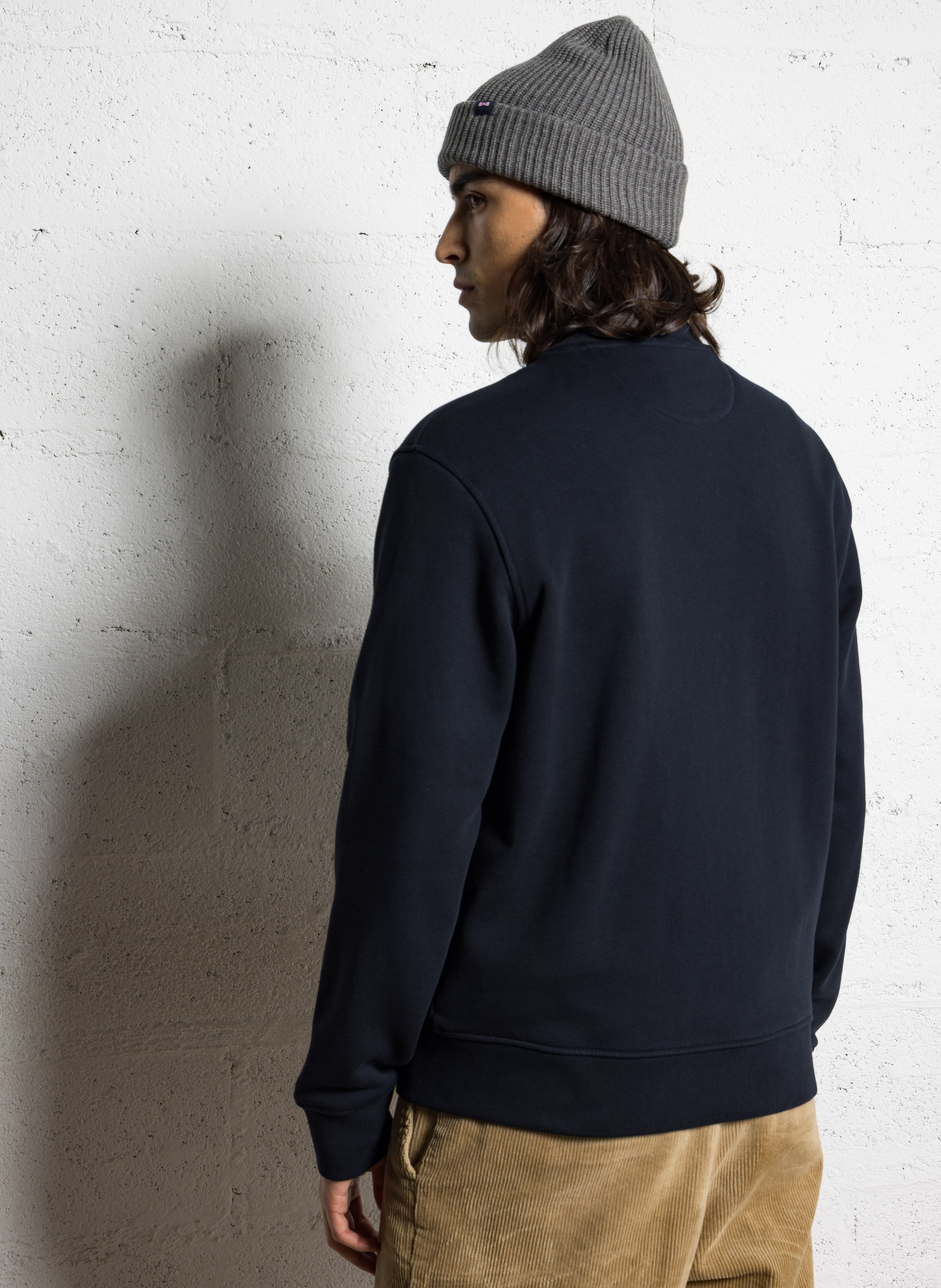 Sweat zippé à col montant  EDEN PARK Bleu