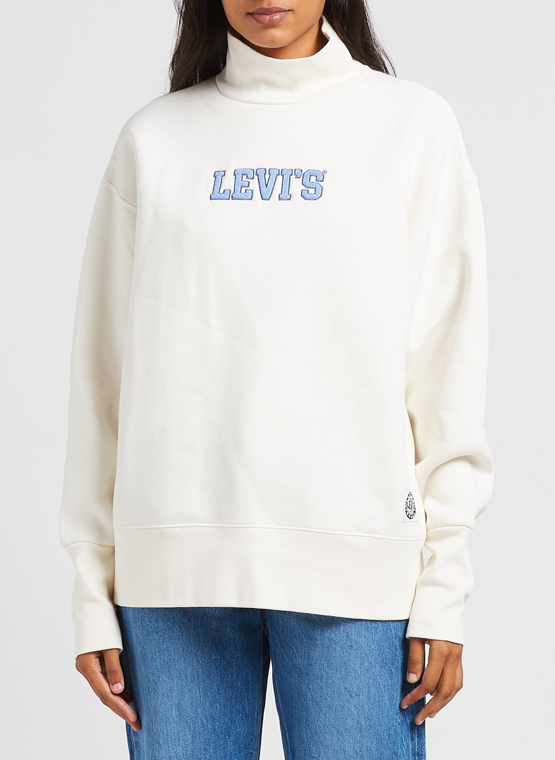 Oversize-Sweatshirt mit Stehkragen LEVI'S Weiss