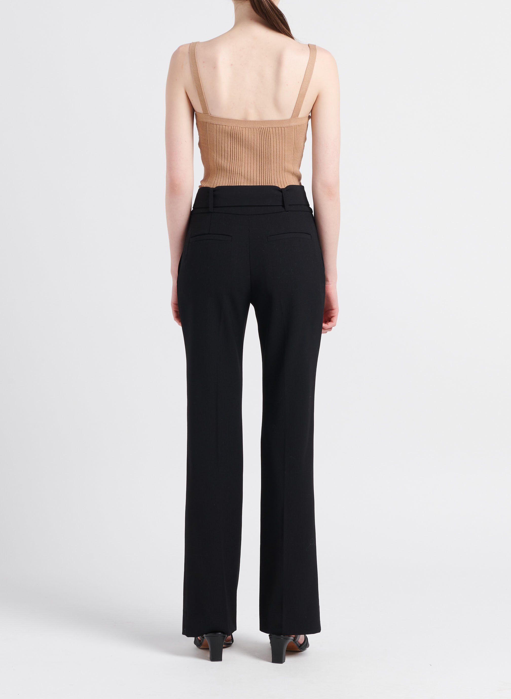 Rechte, wollen broek IRO Zwart