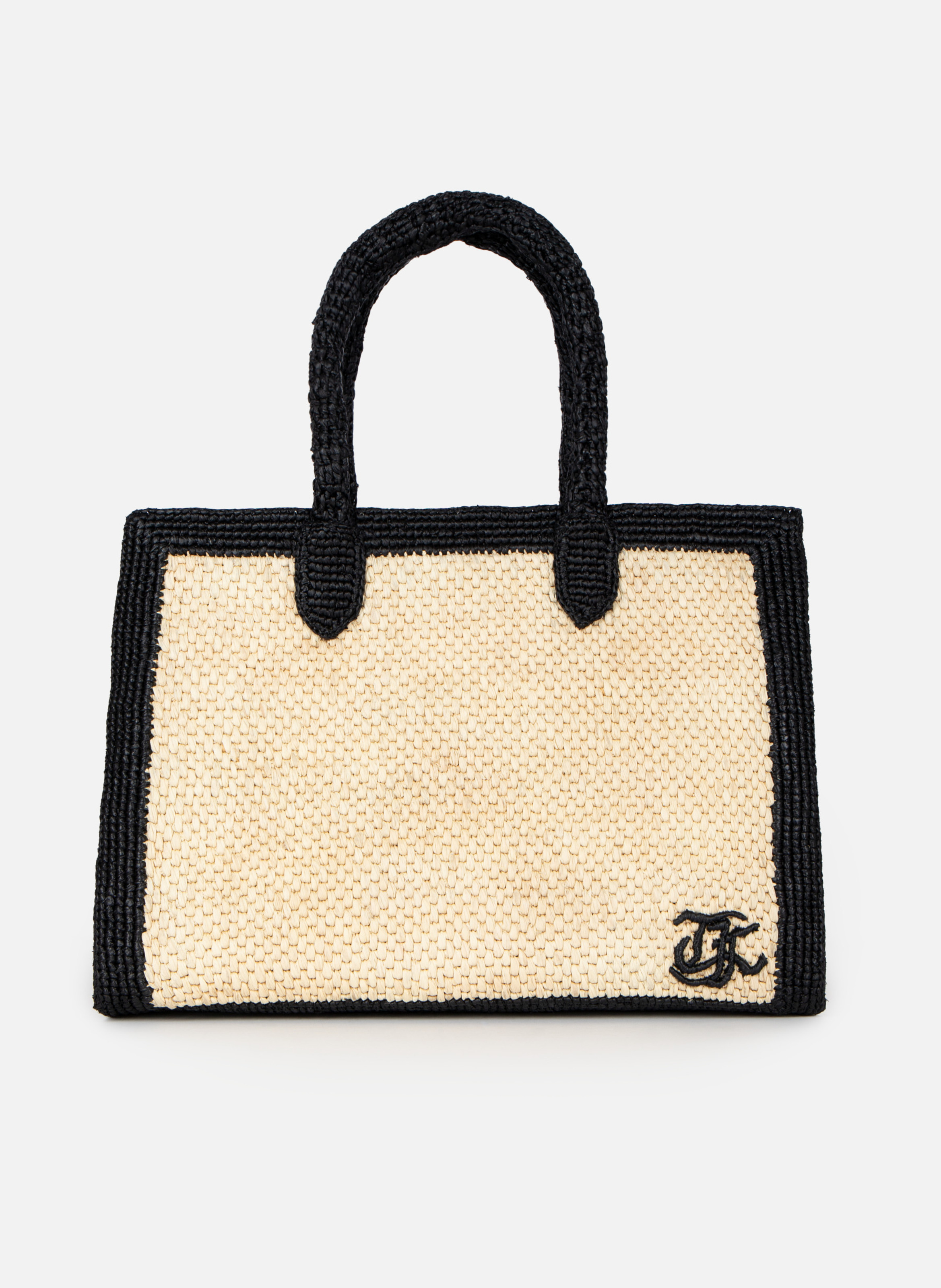 Raffia tote bag THE KOOPLES Beige
