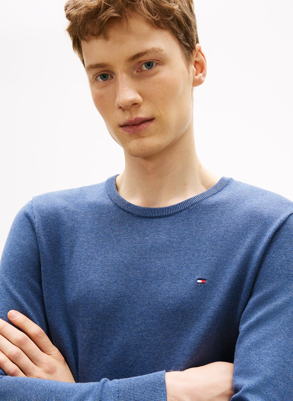 Baumwollpullover TOMMY HILFIGER Blau