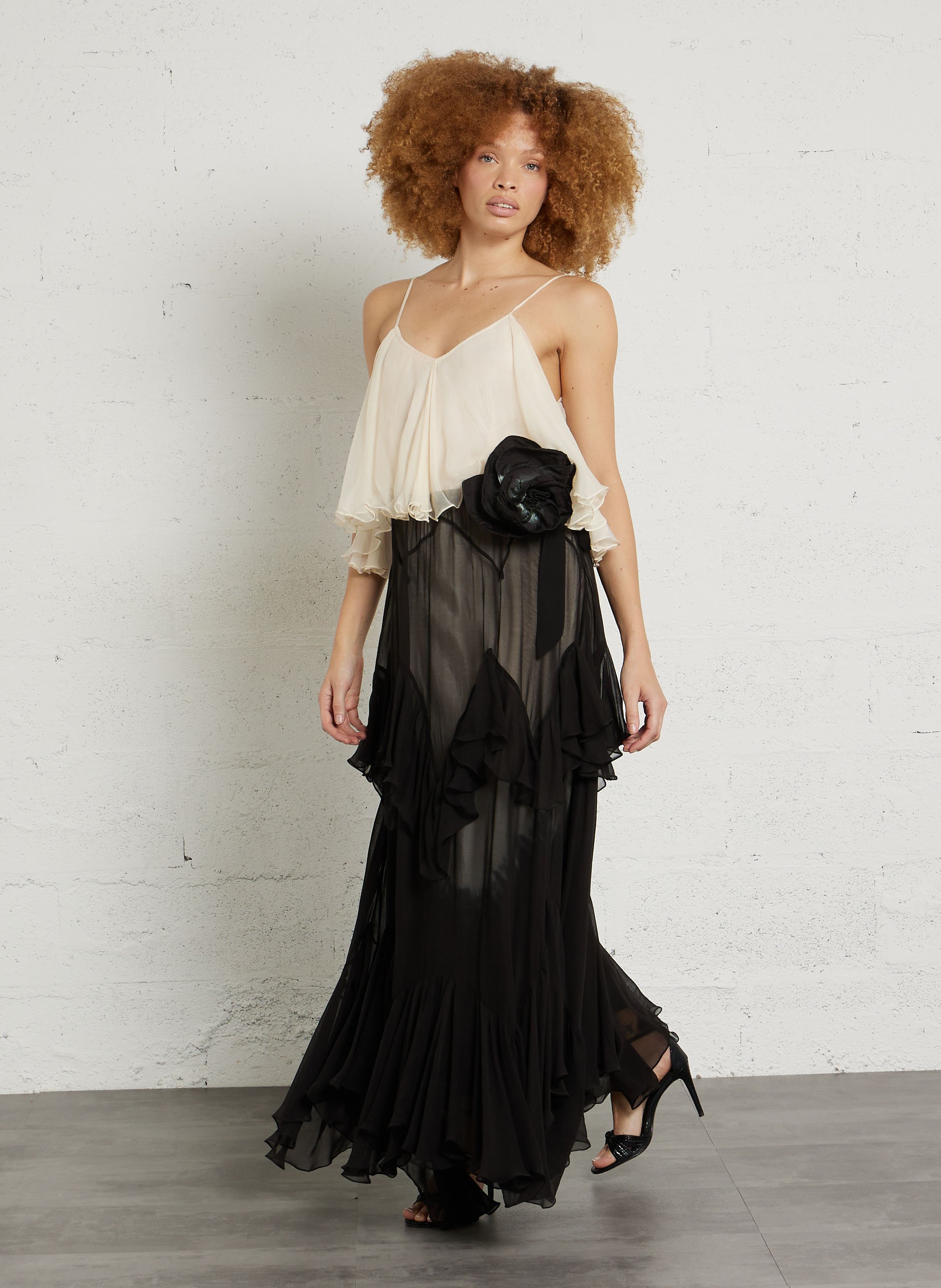 Luftiges langes Kleid MES DEMOISELLES Mehrfarbig