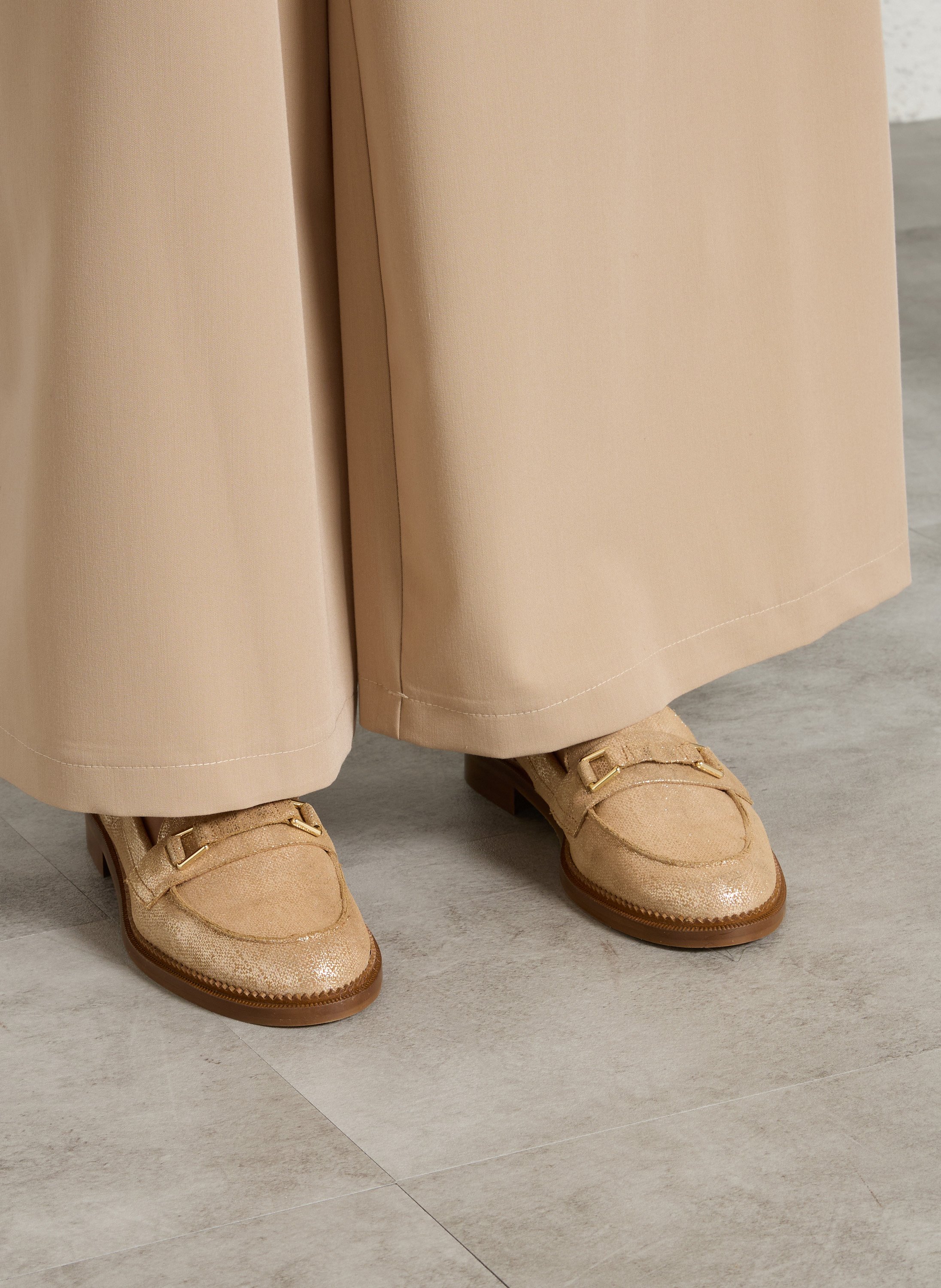 Mocassins en cuir BOCAGE Doré