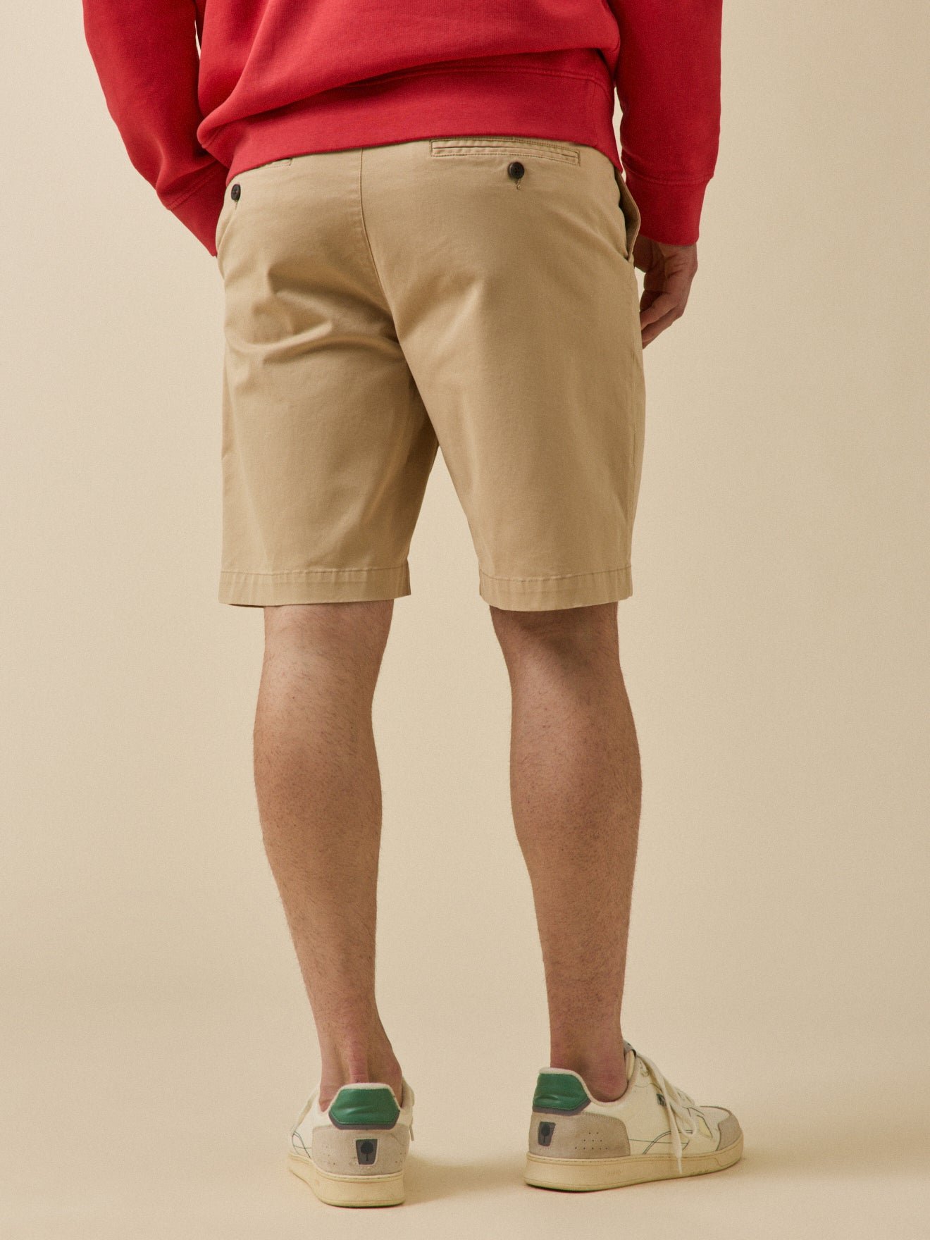 Stretch cotton chino Bermuda shorts CYRILLUS Beige