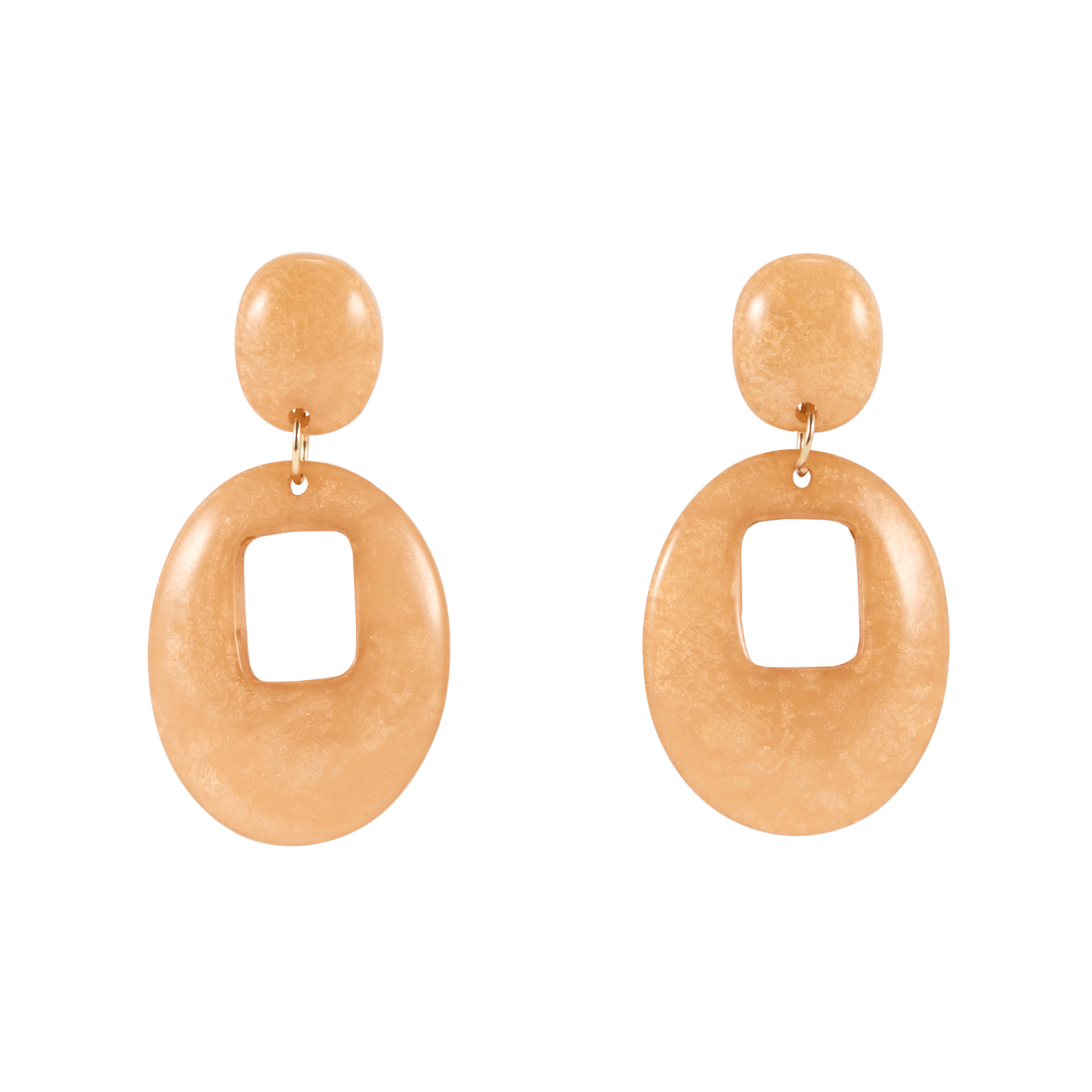 Ovale Ohrringe FEEKA Orange