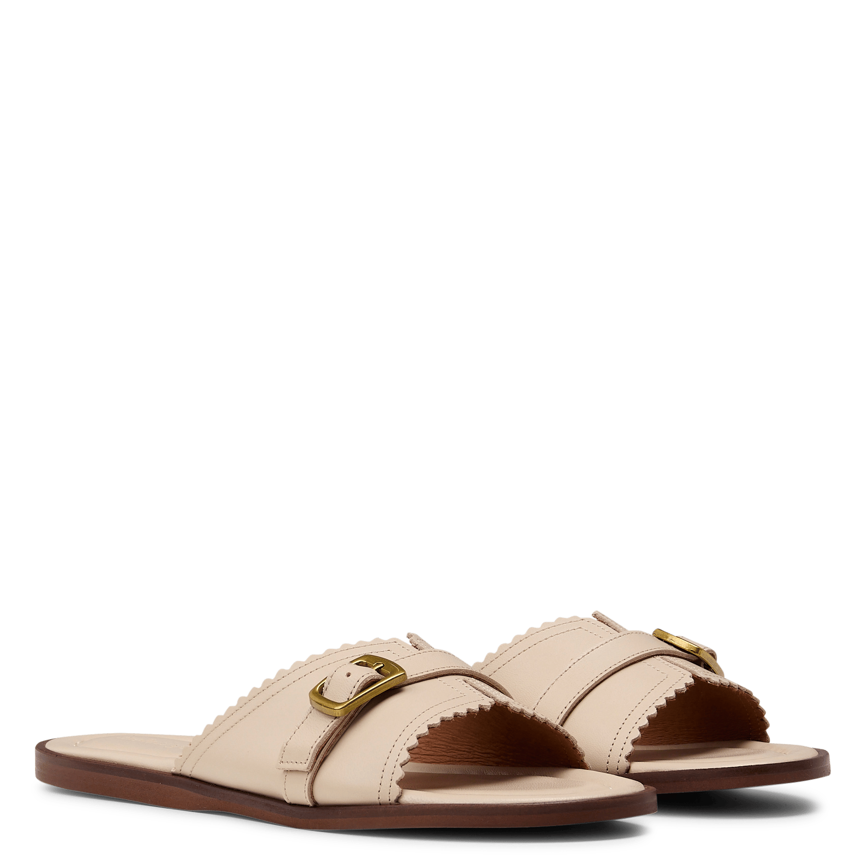 Leather mules MELLOW YELLOW Beige