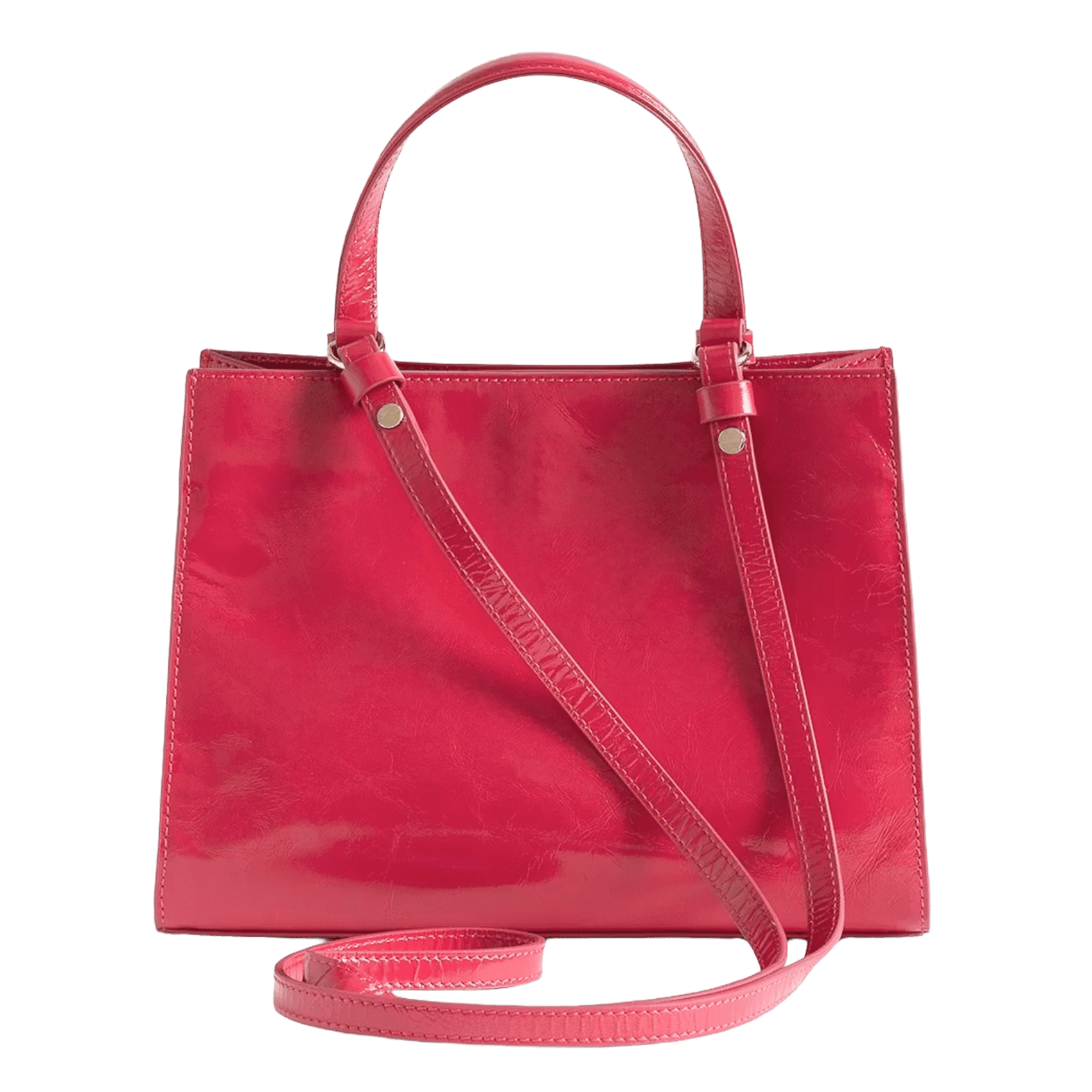 Handtas van lakleer ZADIG&VOLTAIRE Roze