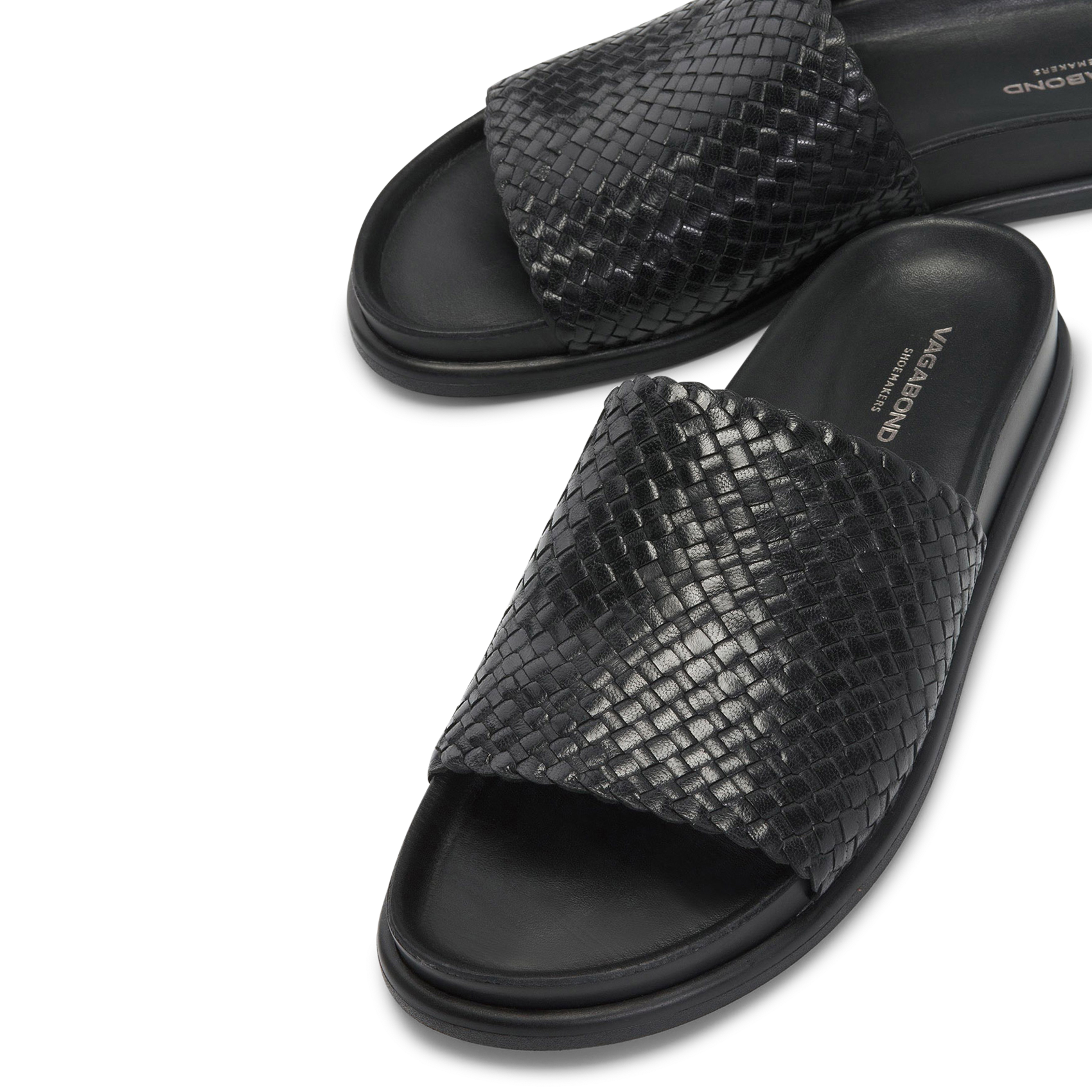 Leren sandalen Zwart