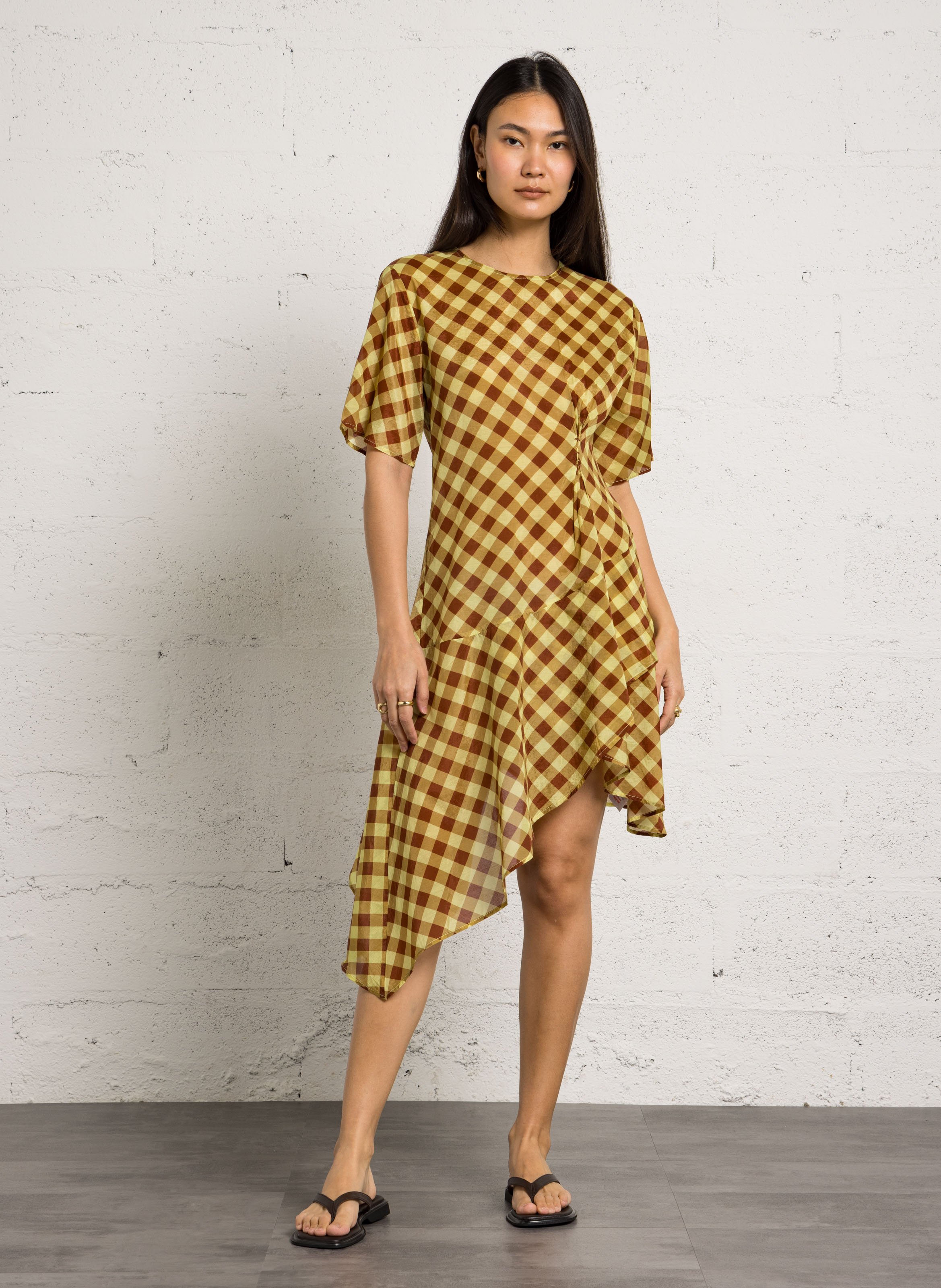 Sandales plates en cuir VAGABOND Braun