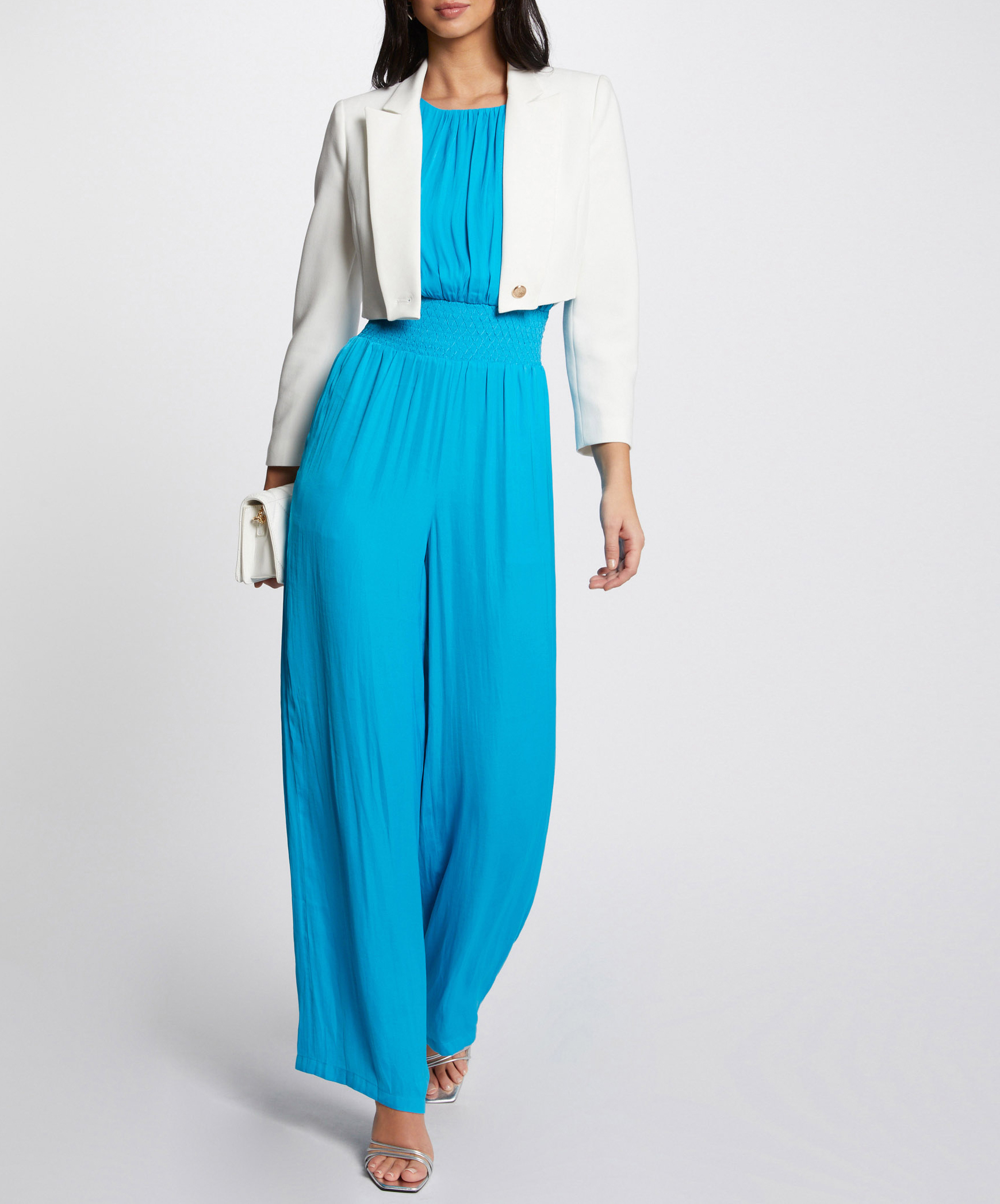 Korte blazer MORGAN Wit