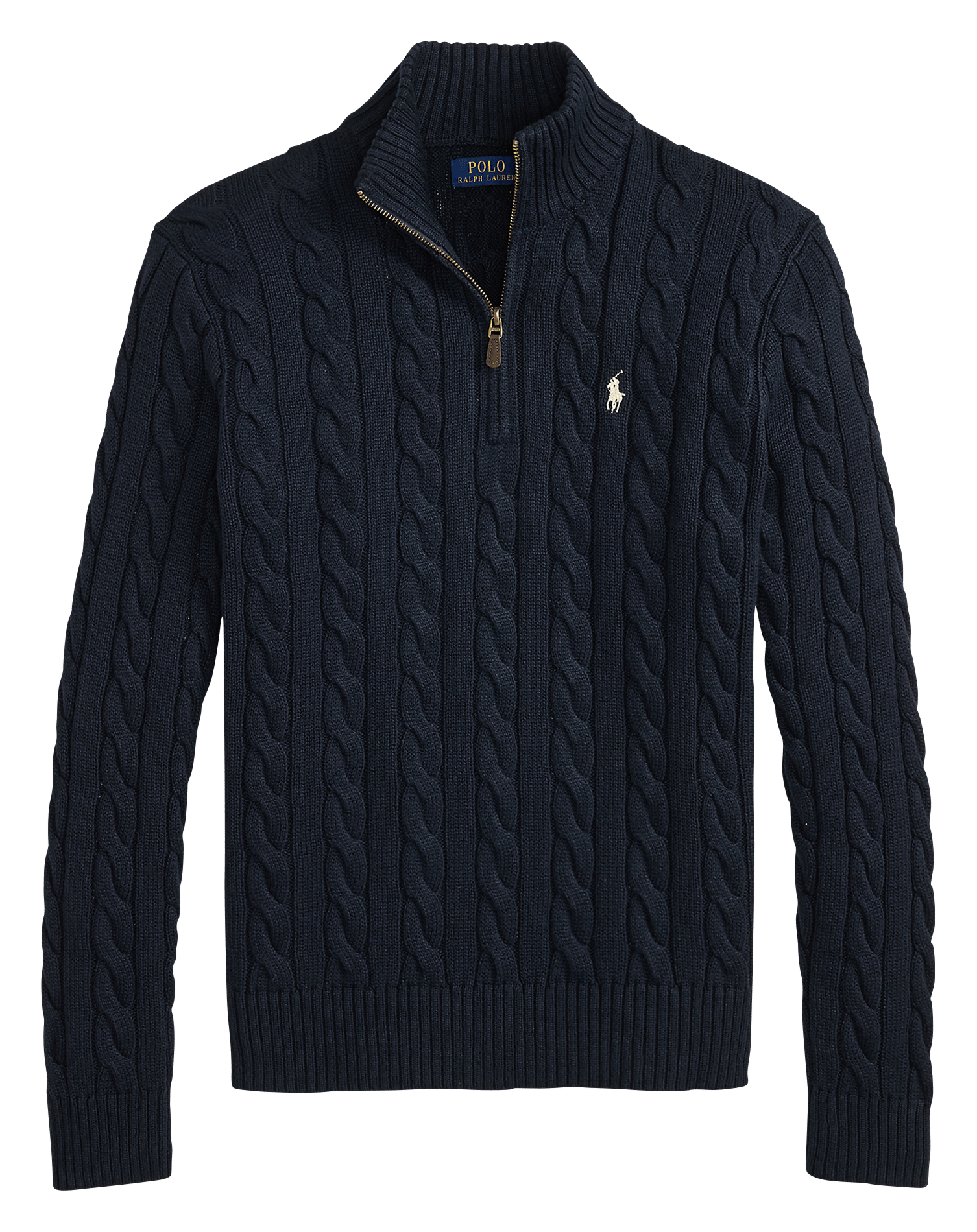 Zopfpullover aus Baumwolle POLO RALPH LAUREN Blau