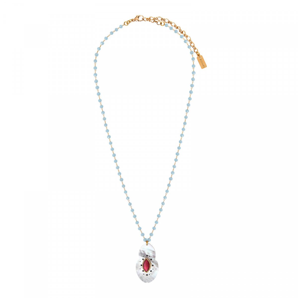 Pendant necklace SATELLITE PARIS White