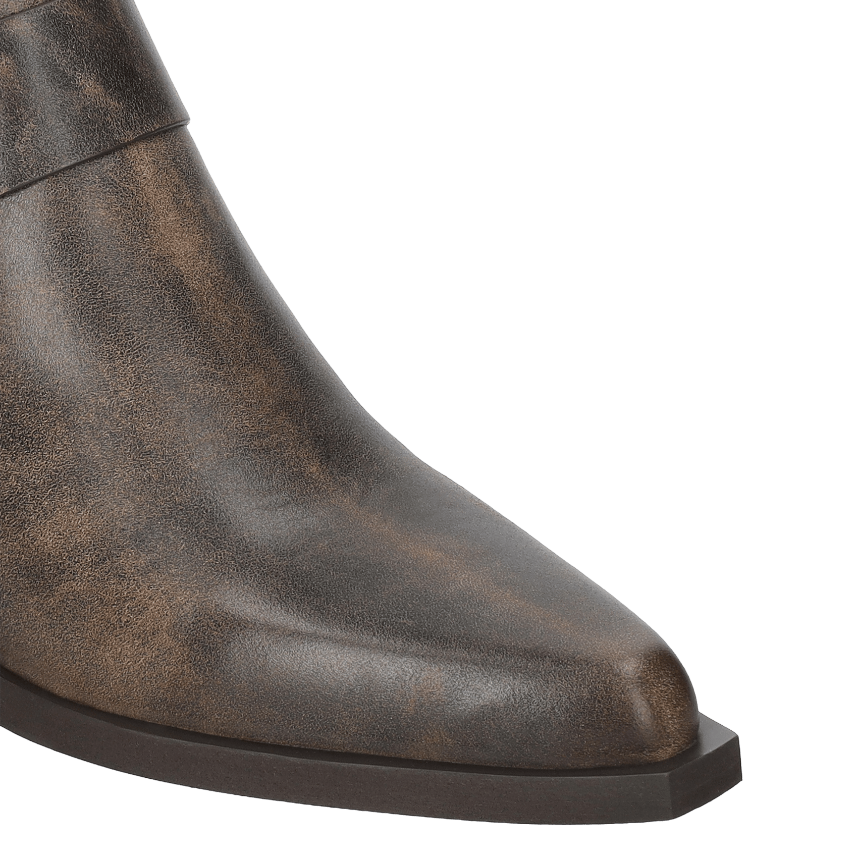 Lederstiefel in verwittertem Look BIBI LOU Braun