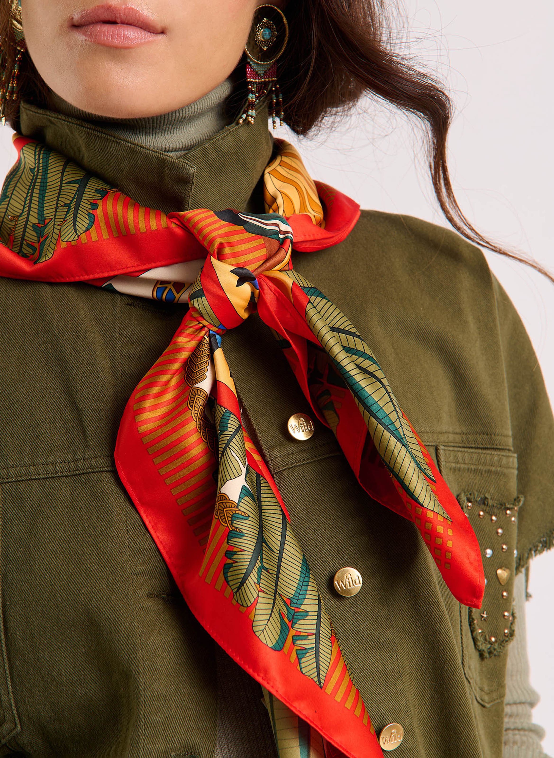 Foulard impirmé WILD Orange