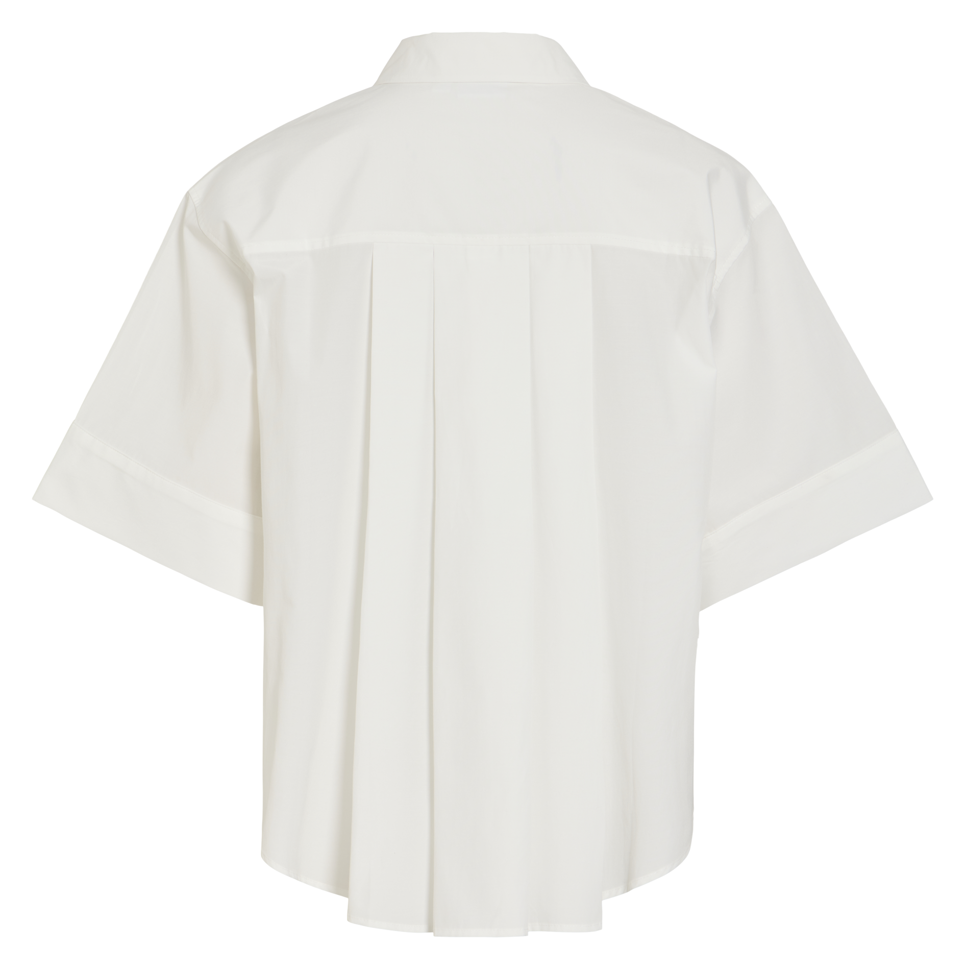 Straight shirt with classic collar VILA White
