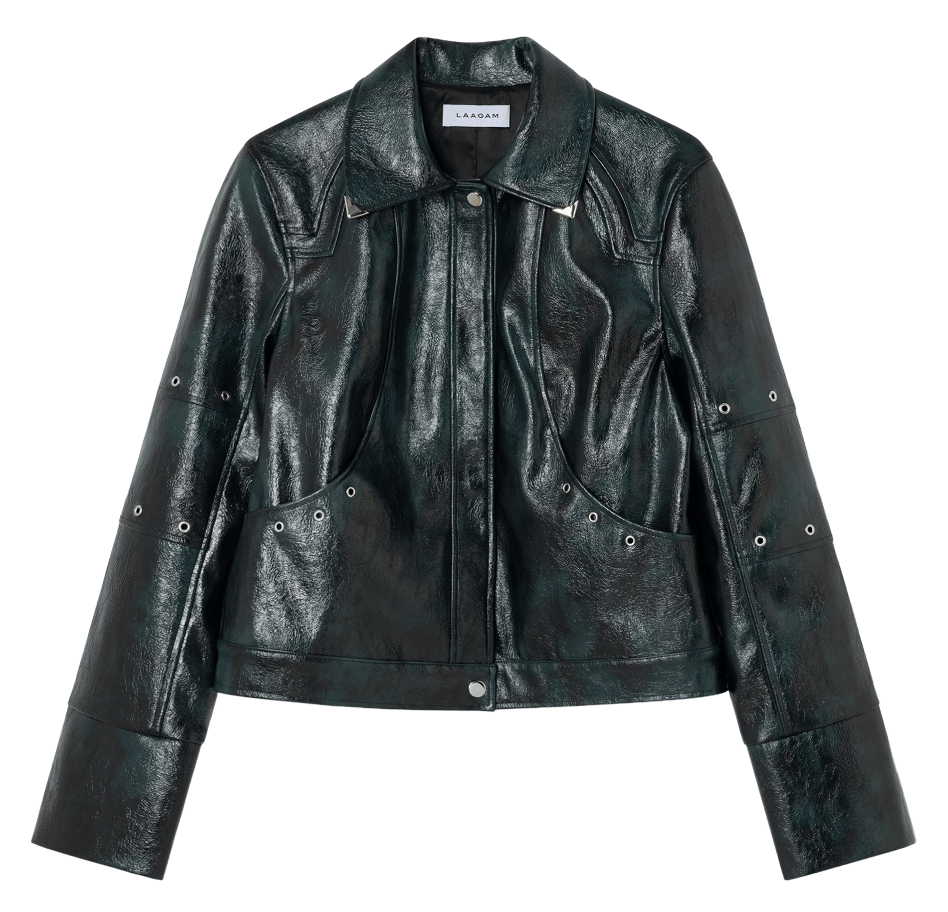 Oversized jacket with tailored collar LAAGAM Green