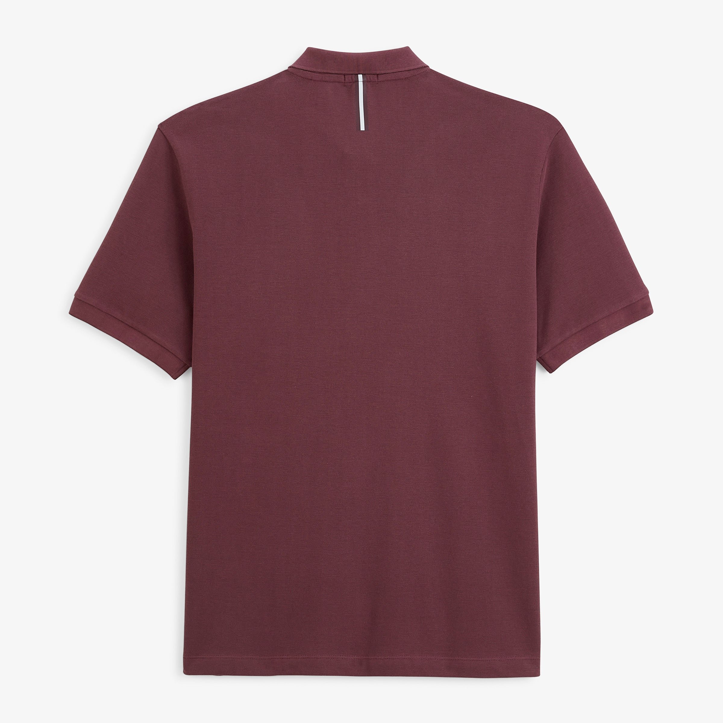 Short-sleeved cotton piqué polo SERGE BLANCO Red