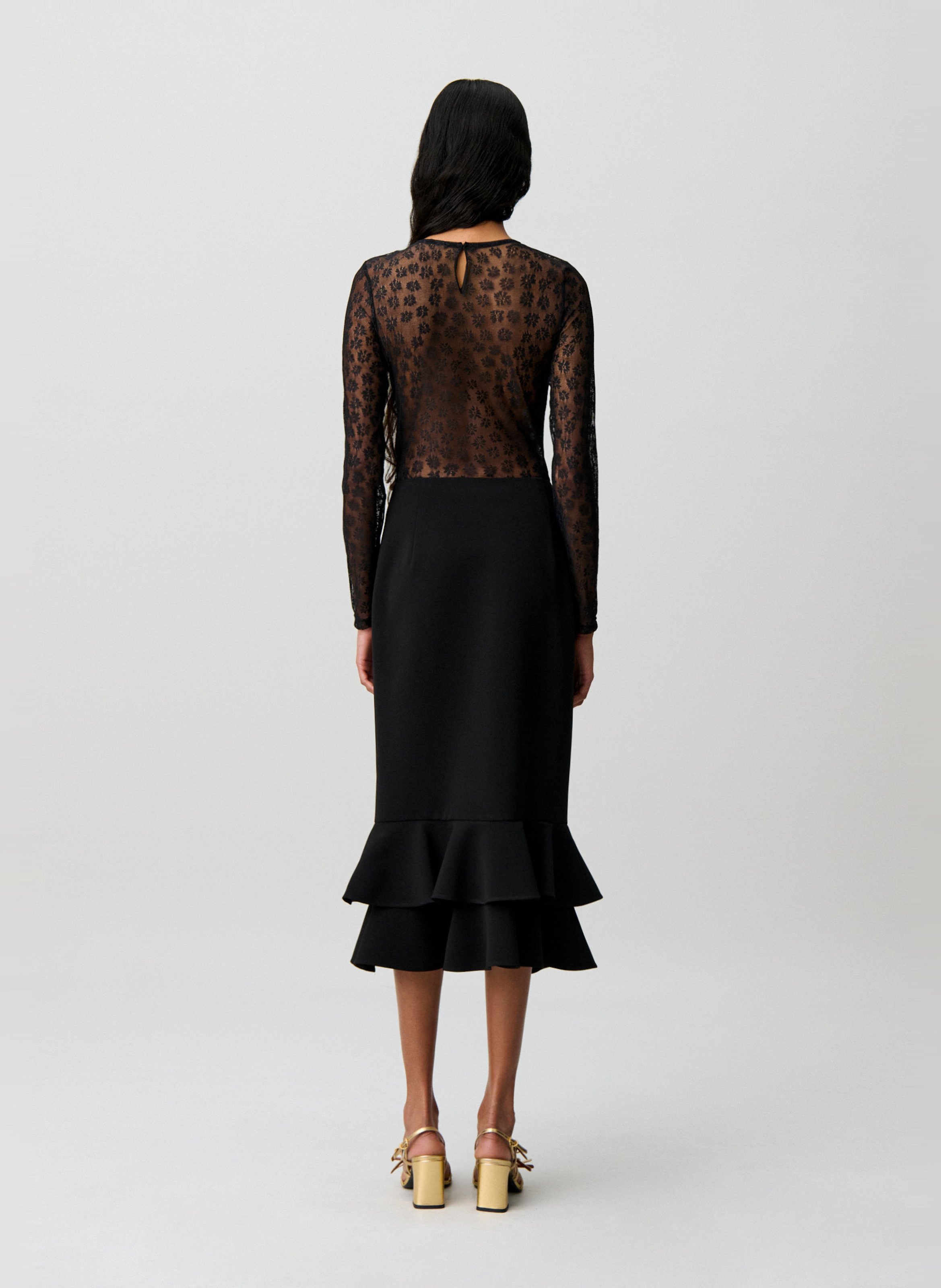 Top met transparante print CLAUDIE PIERLOT Zwart