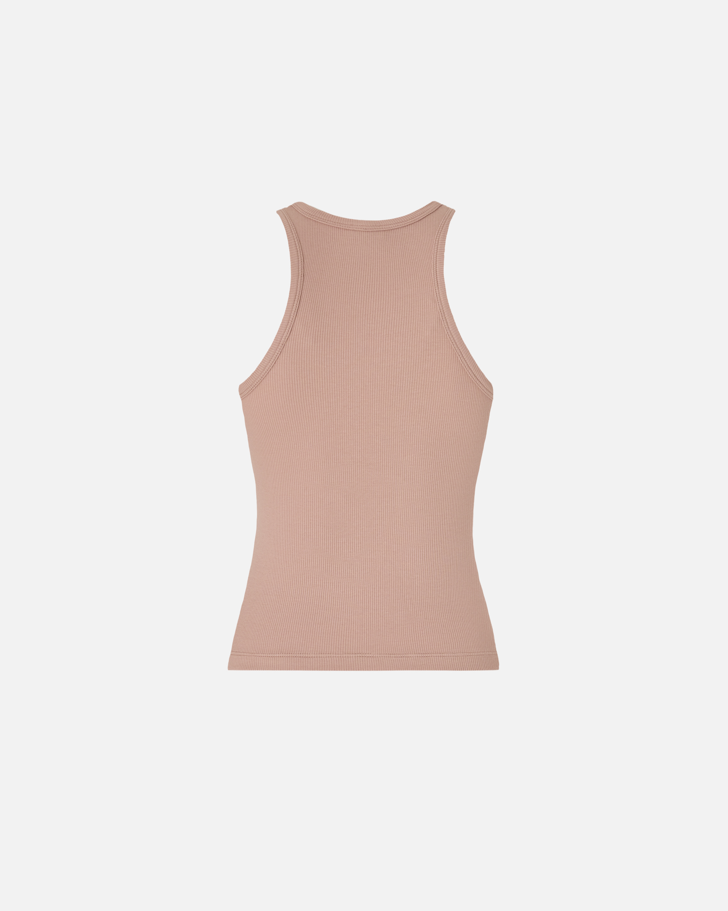 Débardeur en maille côtelée à logo pinko PINKO Rose