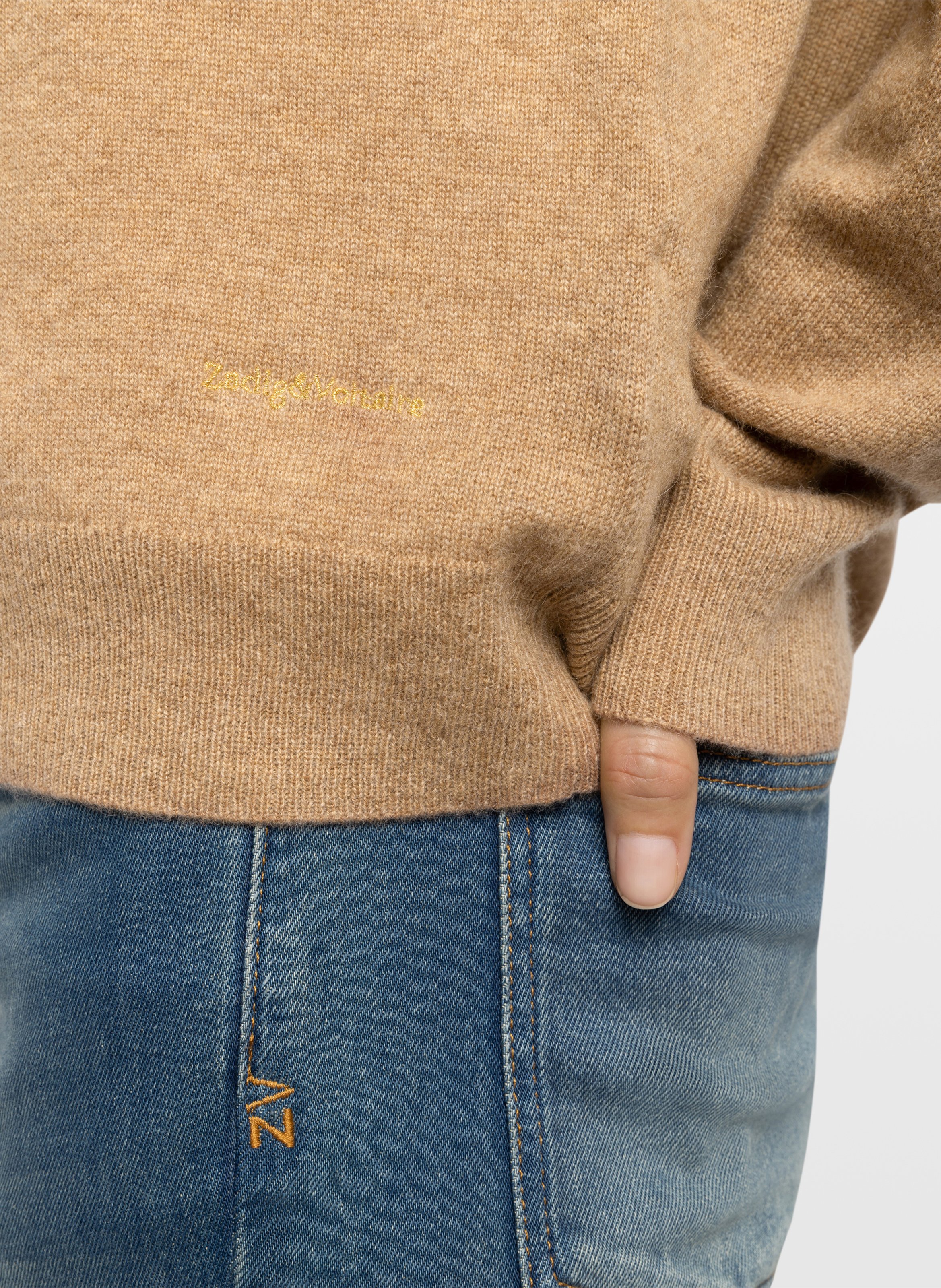 Straight cashmere vest | Beige ZADIG&VOLTAIRE Women