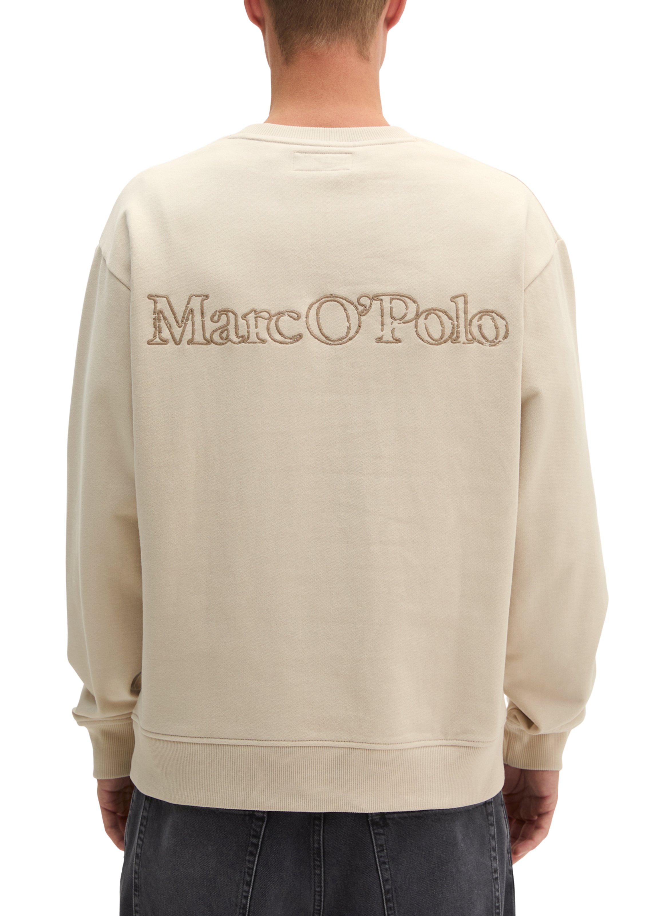 Round-neck cotton sweatshirt MARC O'POLO Grey