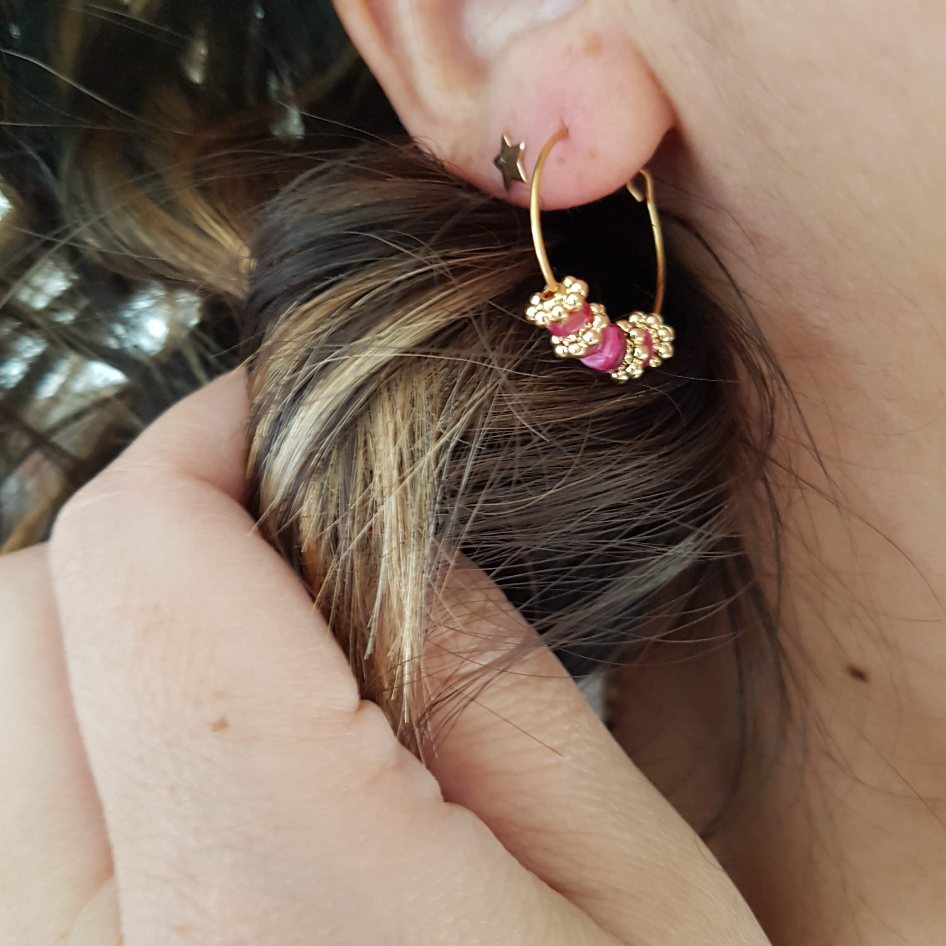 Earrings GINANDGER Blue