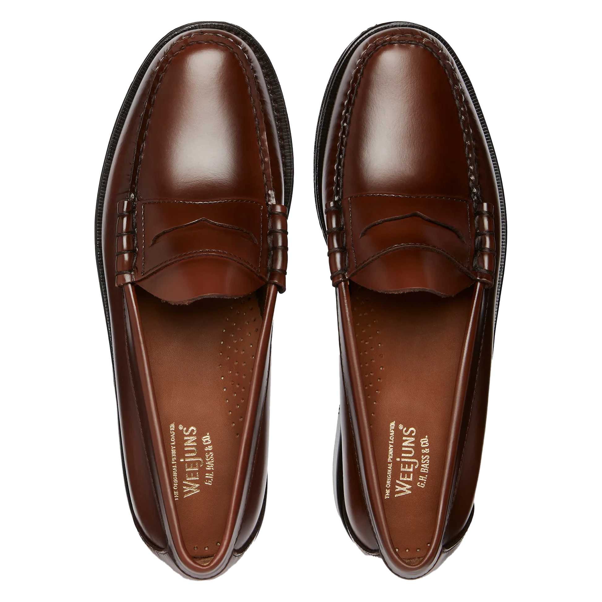 Mocassins en cuir GH BASS Marron
