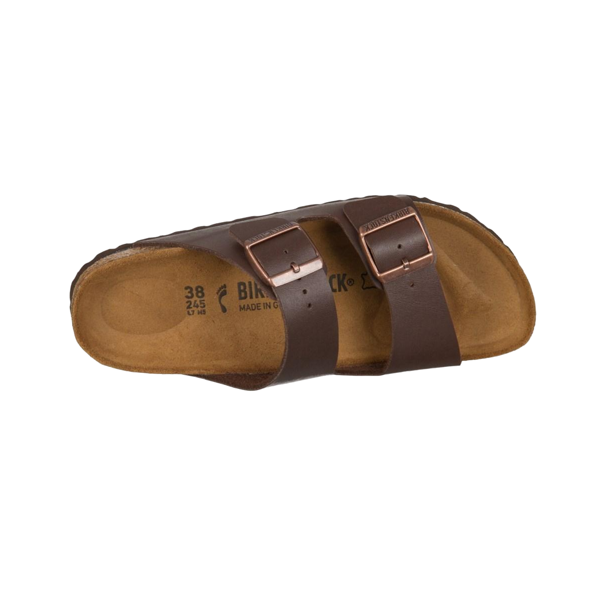 Faux leather sandals BIRKENSTOCK Brown