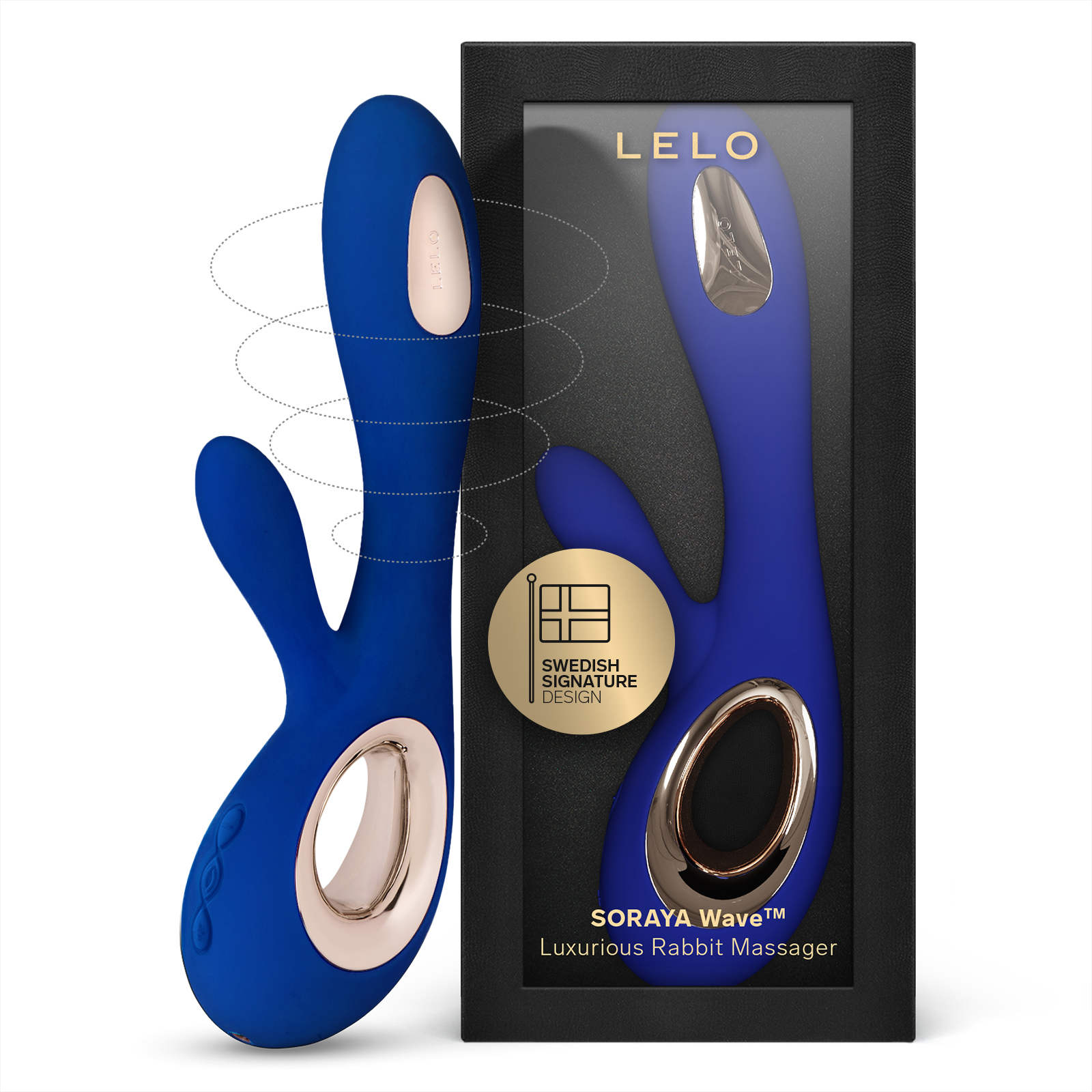 Clitoral stimulator and G-spot rabbit vibrator LELO Bleu