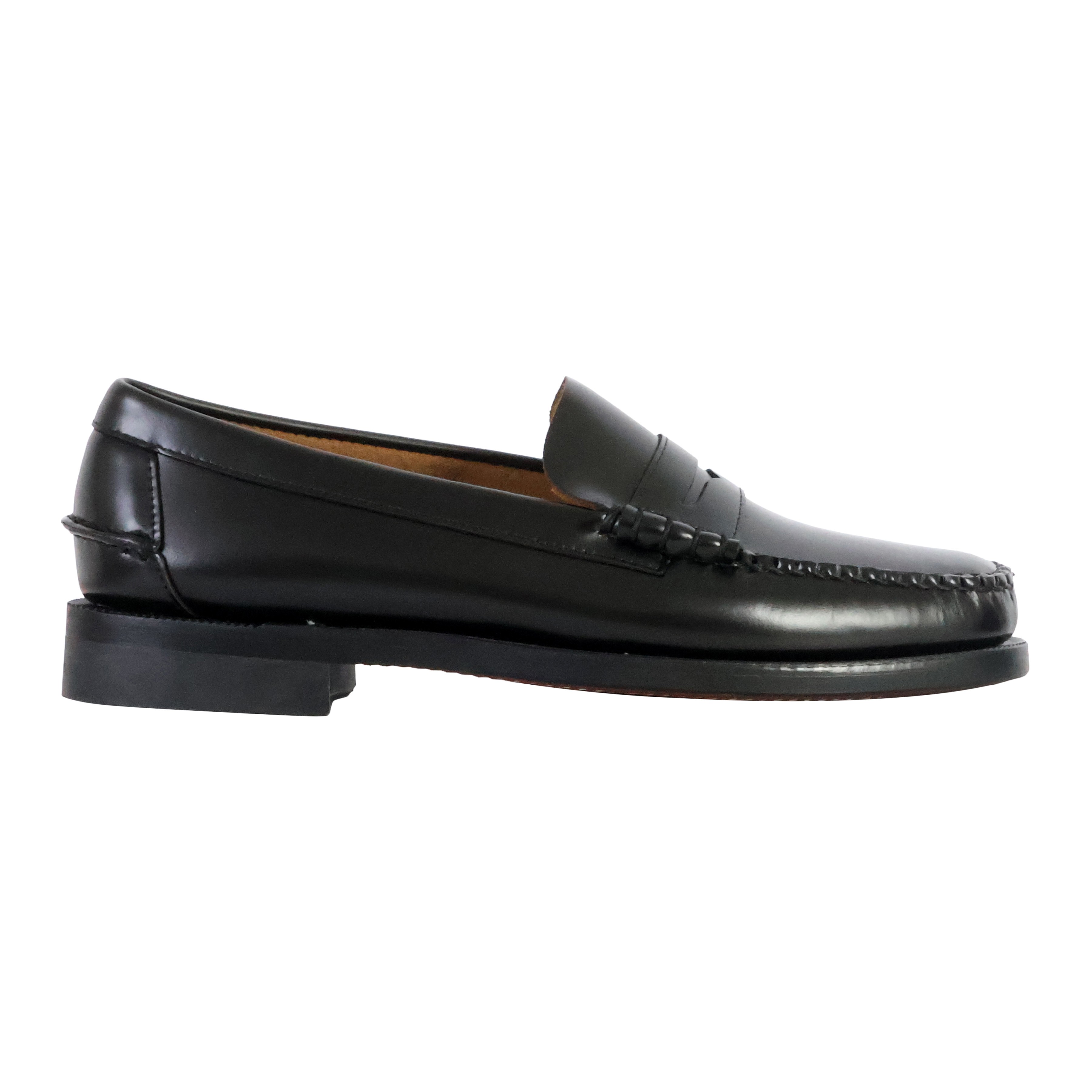 Mocassin Classique Sebago Pour Homme - Cuir Lisse, Semelle En Cuir Naturel, Style Décontracté élégant (modèle Will)