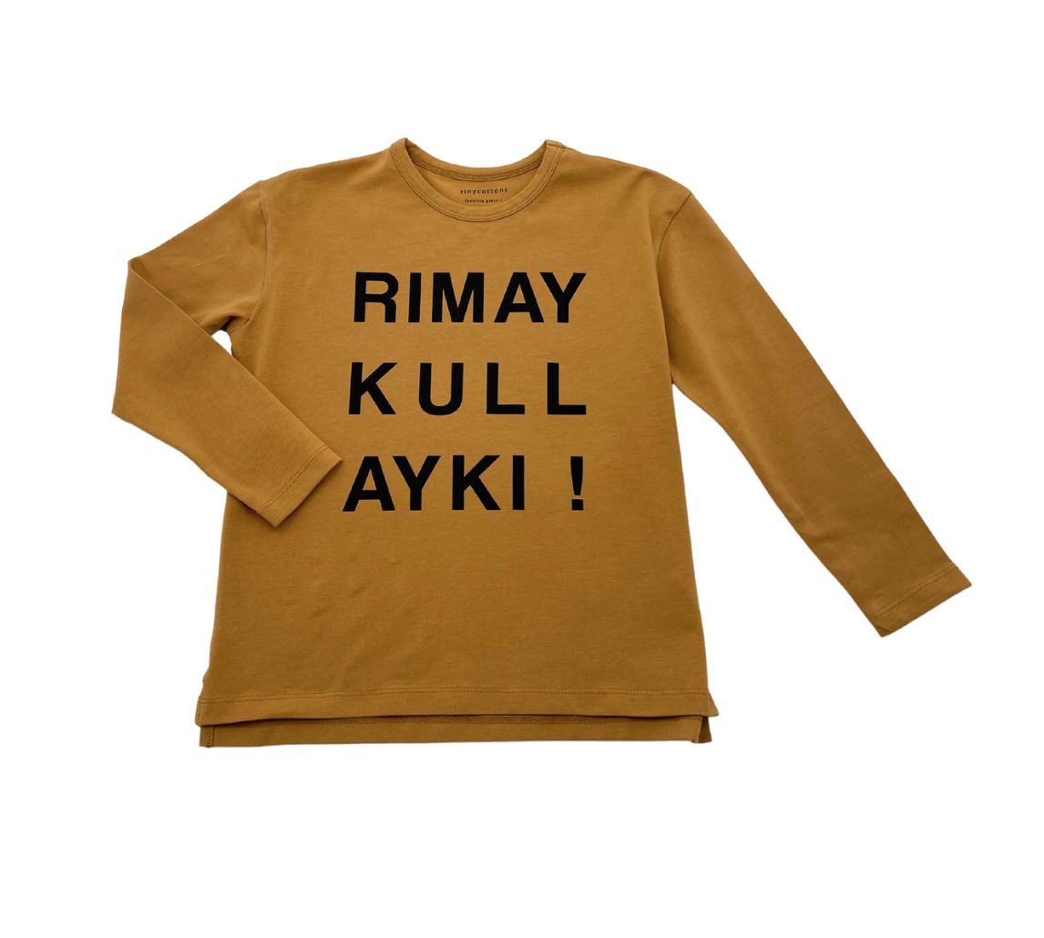 Orange Kids T-shirt - 4 years TINYCOTTONS - Seconde main Orange