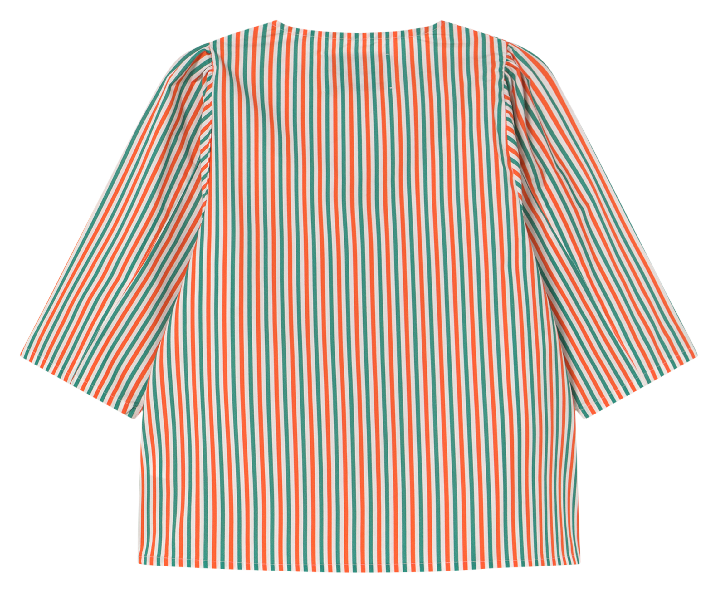 Straight V-neck cotton shirt THE TINY BIG SISTER Multicolored