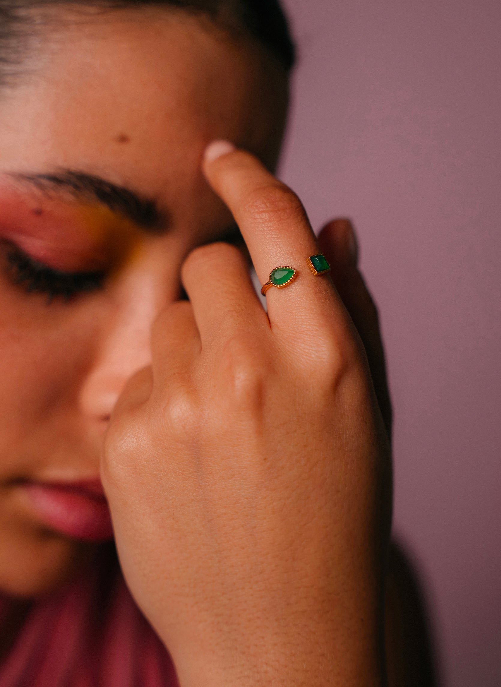 Thin ring Katia AEC Paris Green