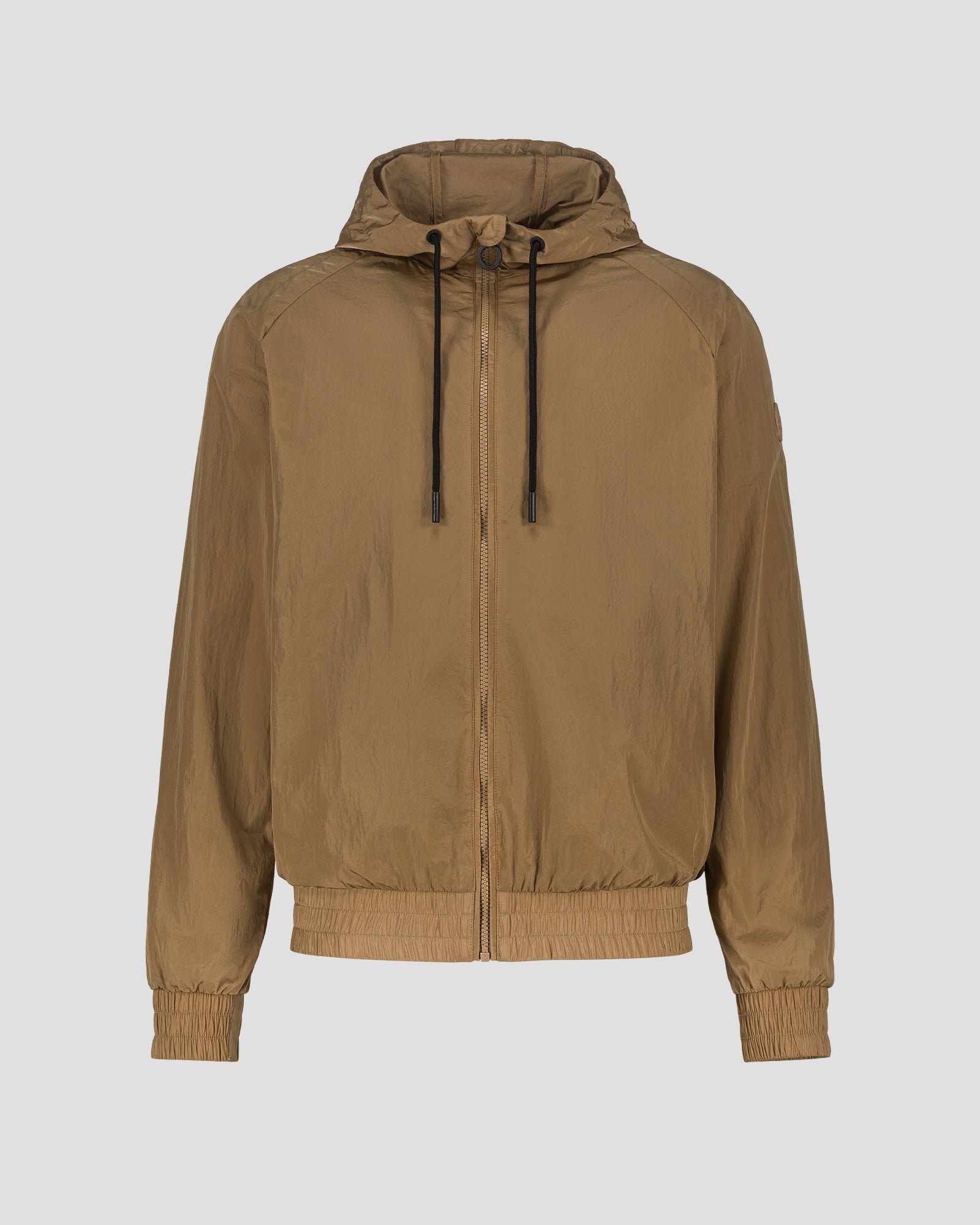 Light hooded windbreaker jacket storm JOTT Brown