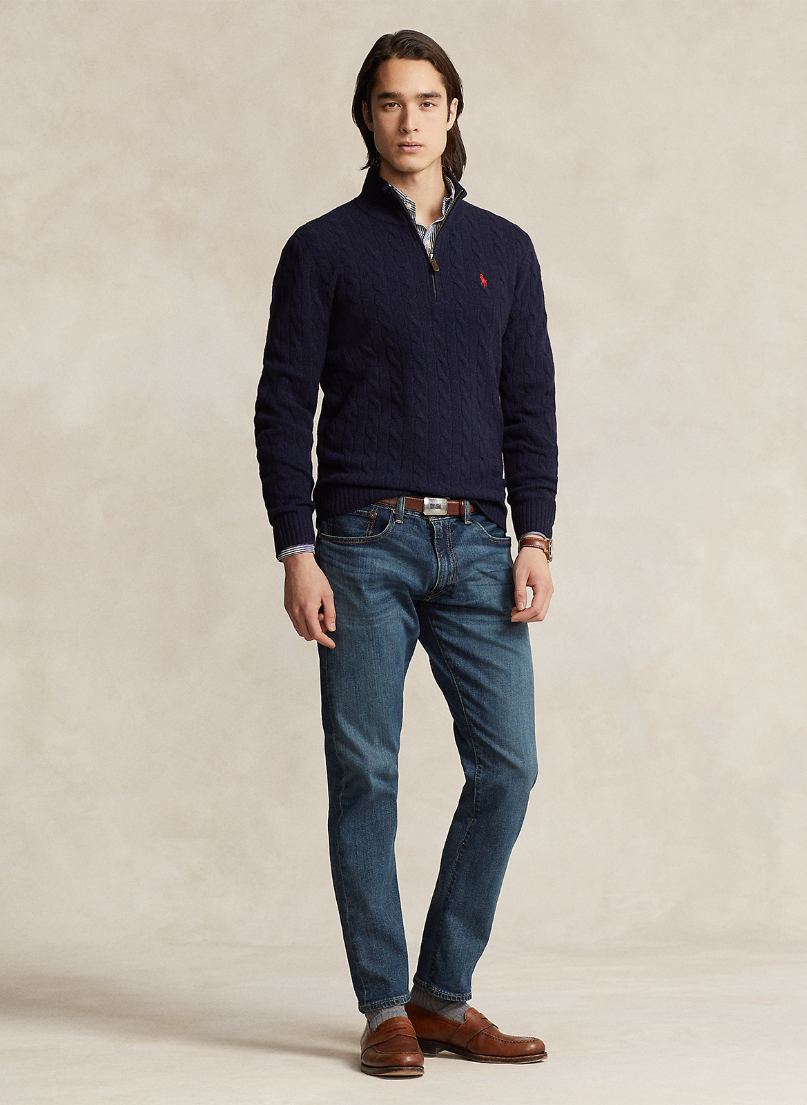 High-neck wool sweater POLO RALPH LAUREN Blue